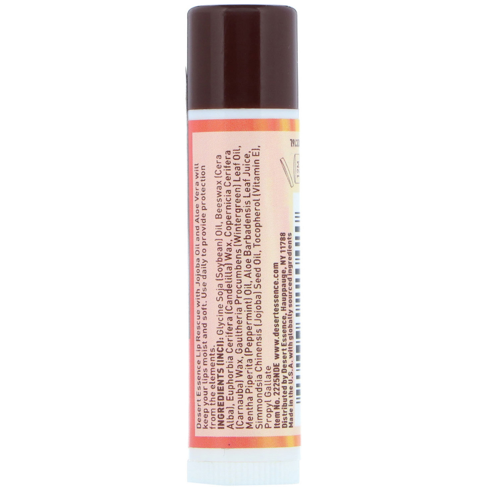 Desert Essence, Lip Rescue, Hidratante Labial com Óleo de Jojoba, 0,15 oz (4,25 g) - Imagem 2