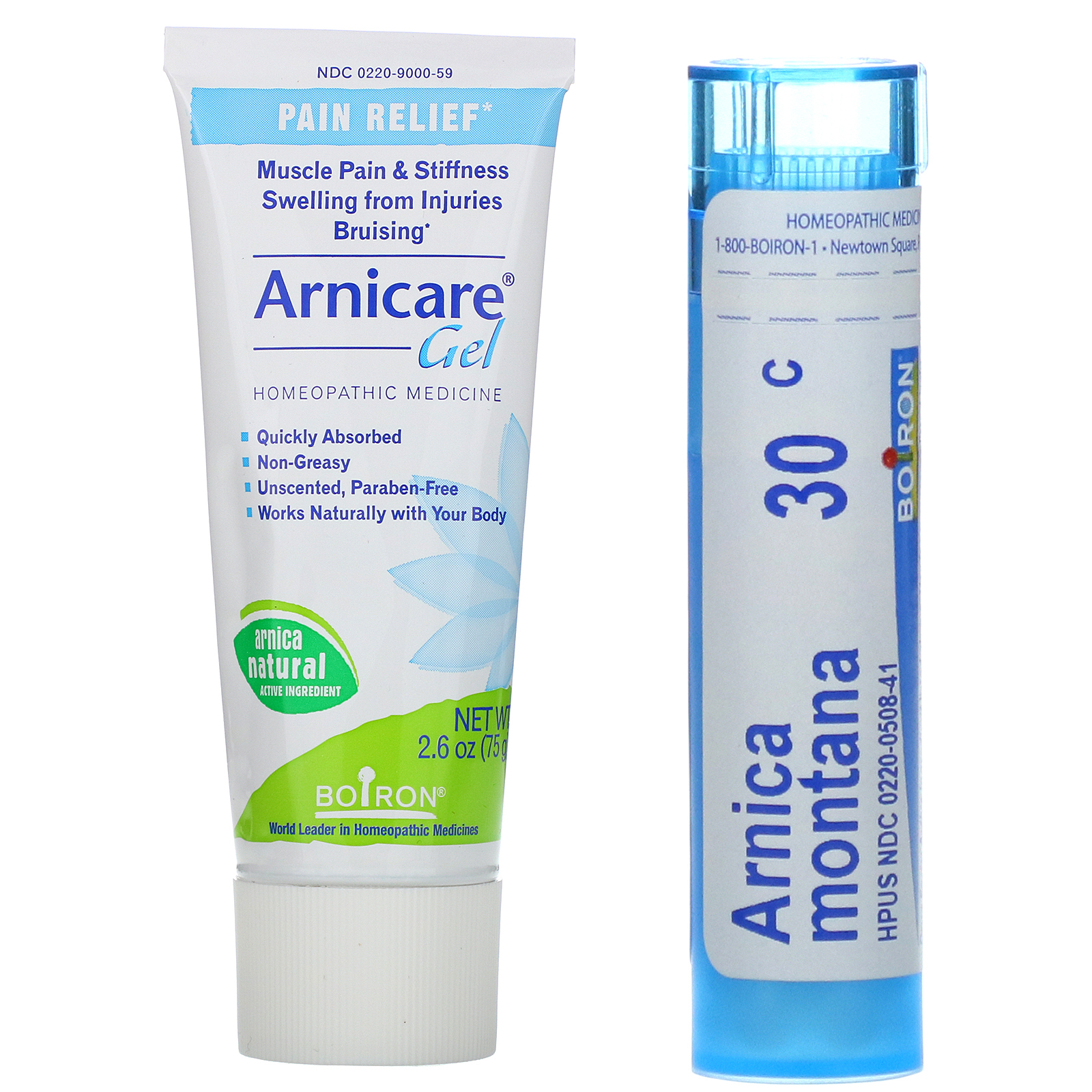 Boiron, Pílulas Tópicas e Orais, Pacote Econômico, Tubo de 2,6 oz (75 g) + 80 Pílulas