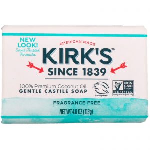 Comprar kirk's, gentle castile soap bar, fragrance free, 4 oz (113 g) preço no brasil banho banho & beleza sabonete de castela sabonetes suplemento importado loja 21 online promoção -