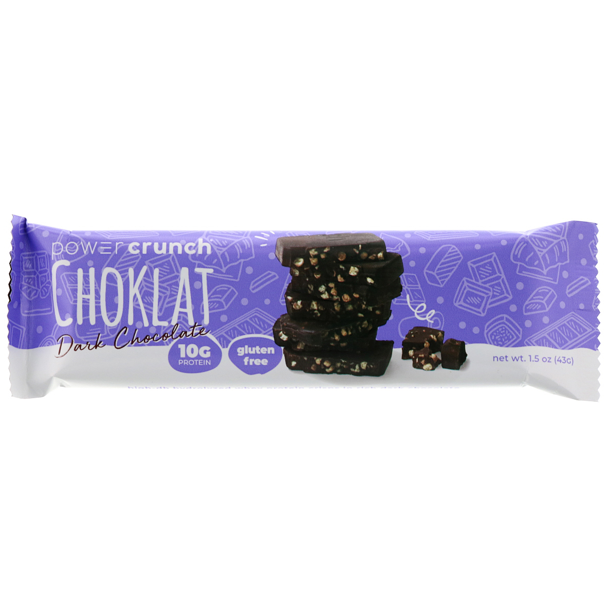 BNRG, Power Crunch Protein Energy Bar, Choklat, Chocolate Amargo, 12 Barrinhas, 43 g (1,54 oz) Cada - Imagem 4