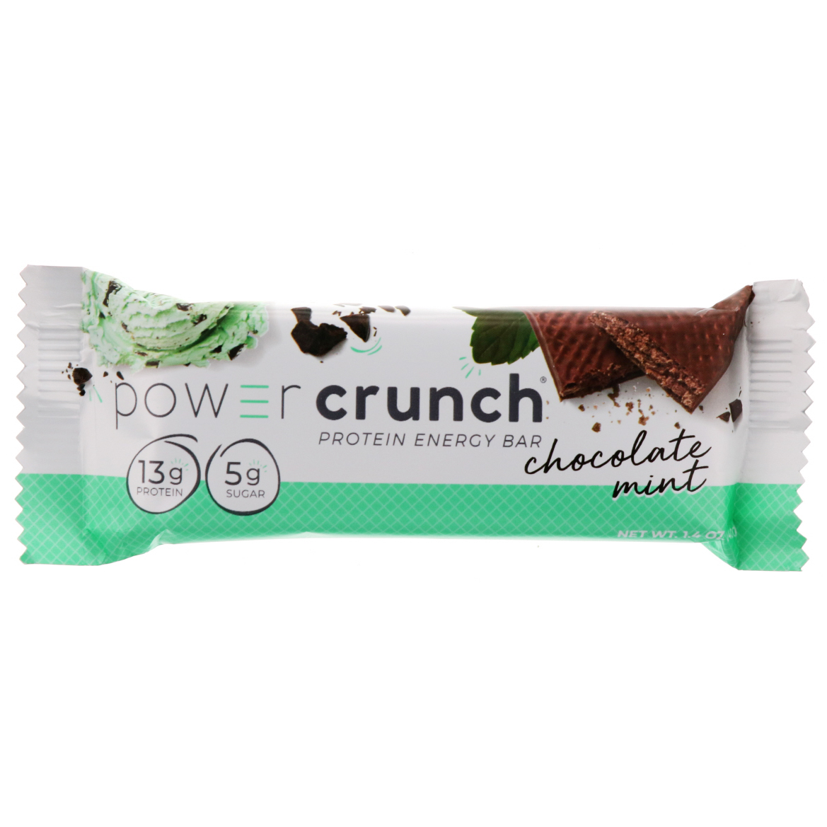 BNRG, Barra Energética de Proteína Crocante, Original, Menta Achocolatada, 12 Barras, 1,4 oz (40 g) Cada - Imagem 4