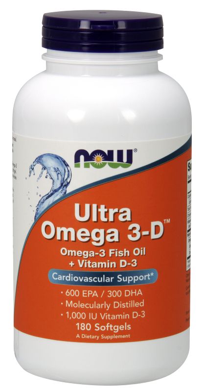 NOW Foods Ultra Omega 3-D™ - 180 Softgels - Imagem 2