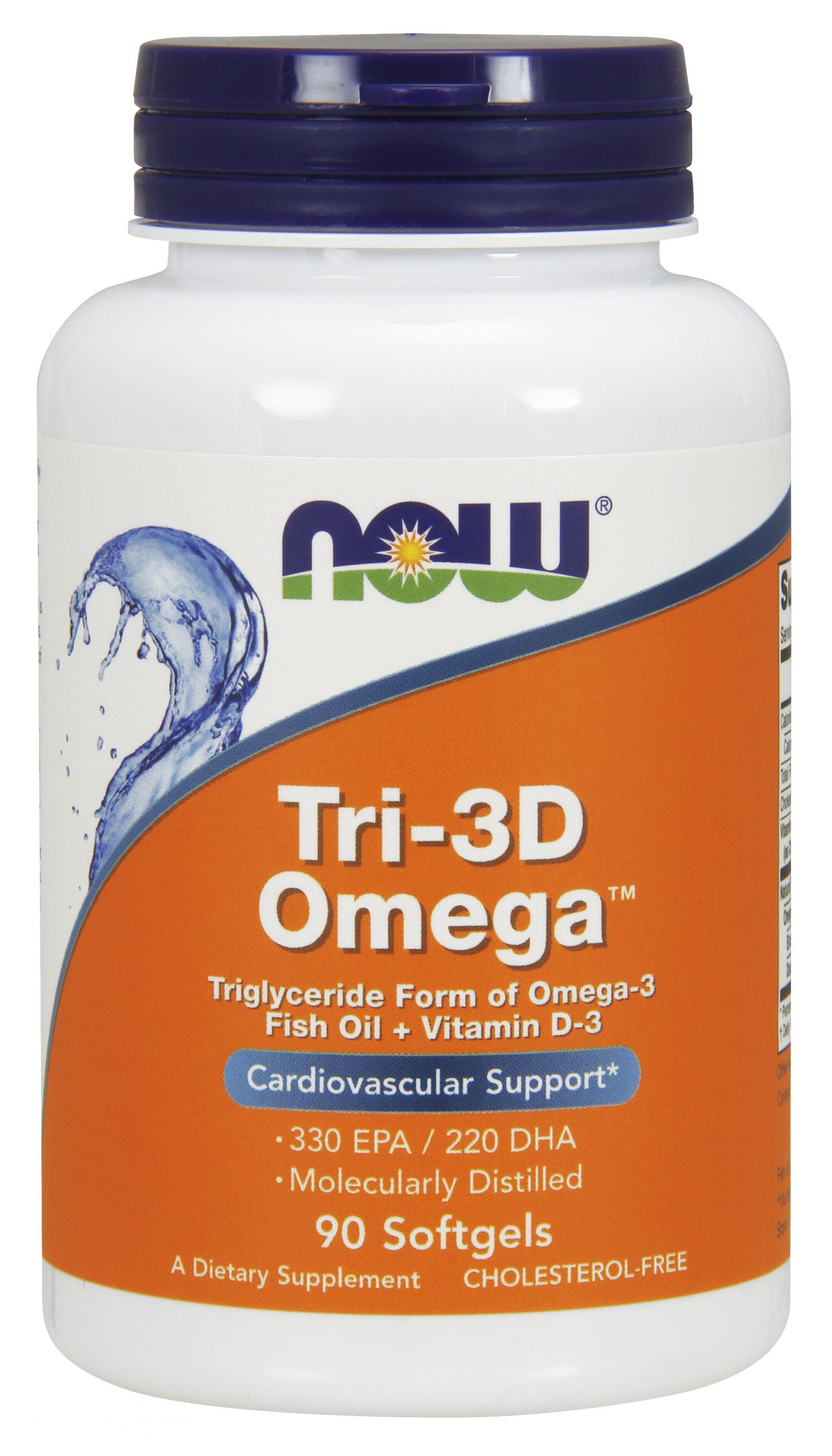NOW Foods Tri-3D Omega™ - 90 Softgels