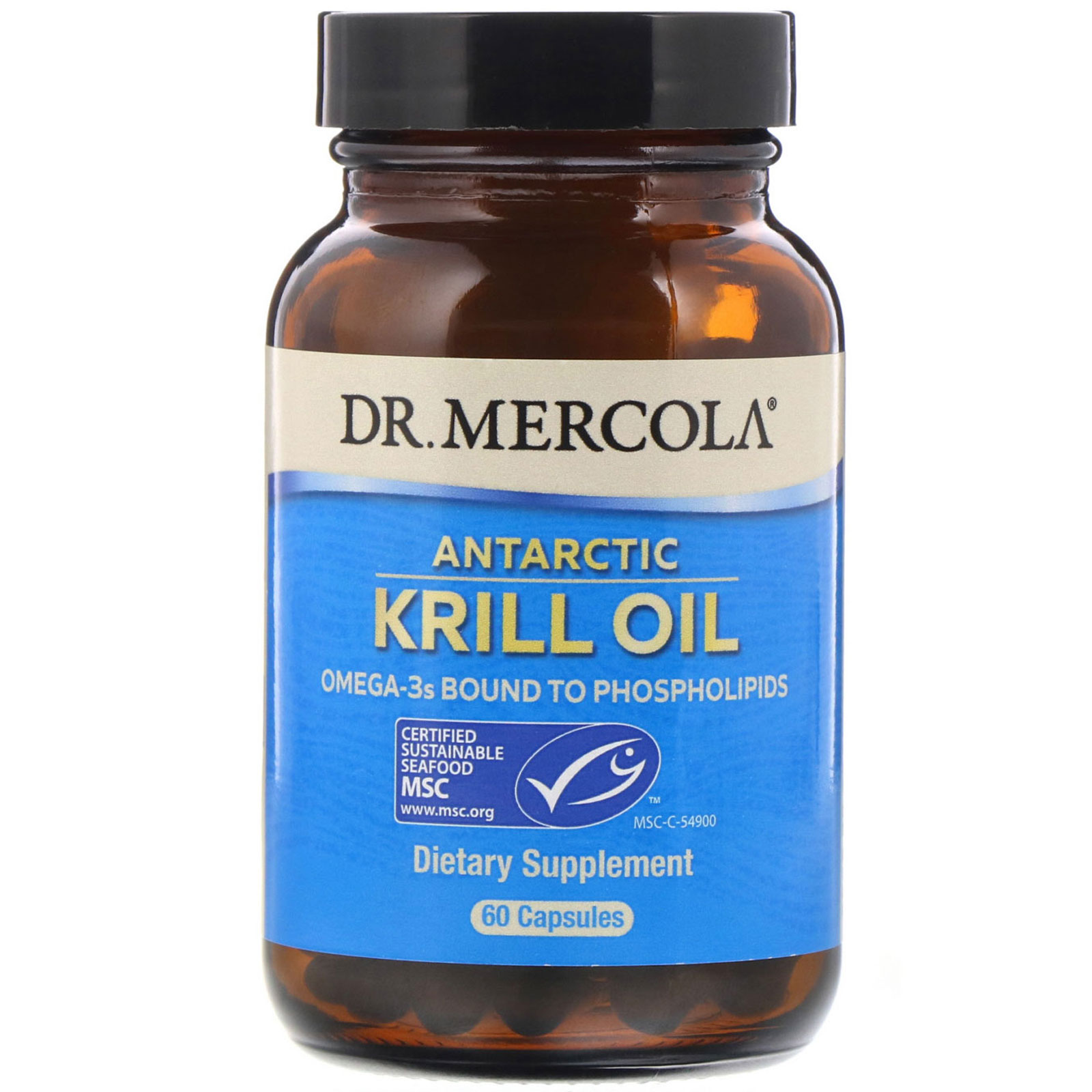 Dr. Mercola, Óleo de Krill Antártico, 60 Cápsulas