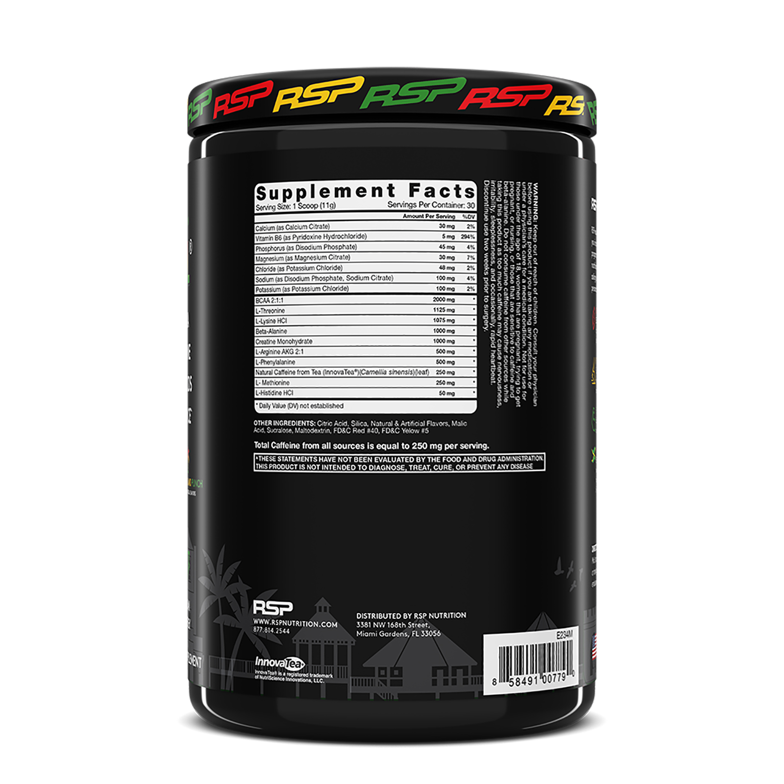 RSP Nutrition, Fast Fuel, Pre-Workout Formula, Hydration & Endurance, Jamaican Island Punch, 11.64 oz (330 g) - Imagem 2