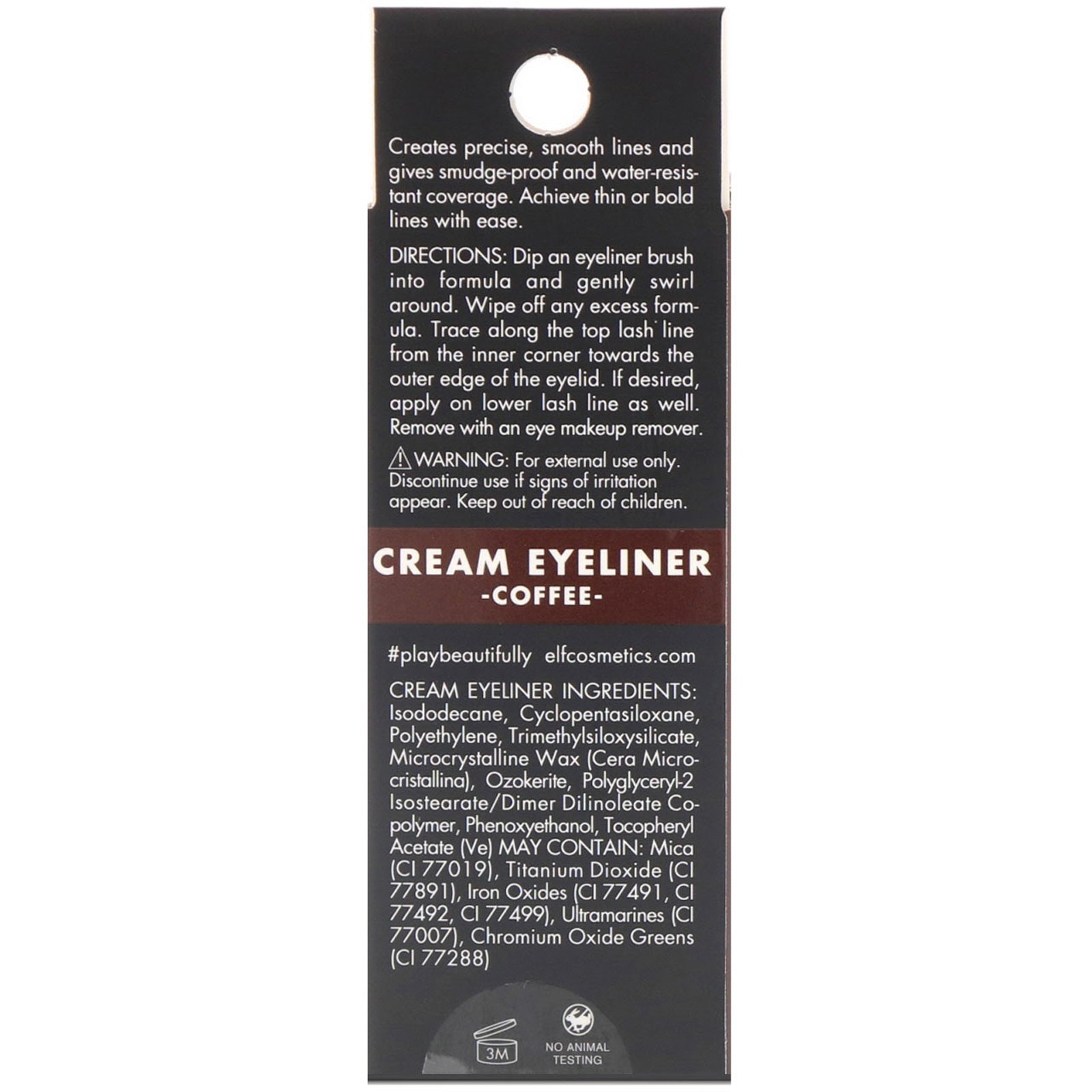 E.L.F., Cream Eyeliner, Coffee, 0.17 oz (4.7 g) - Imagem 3