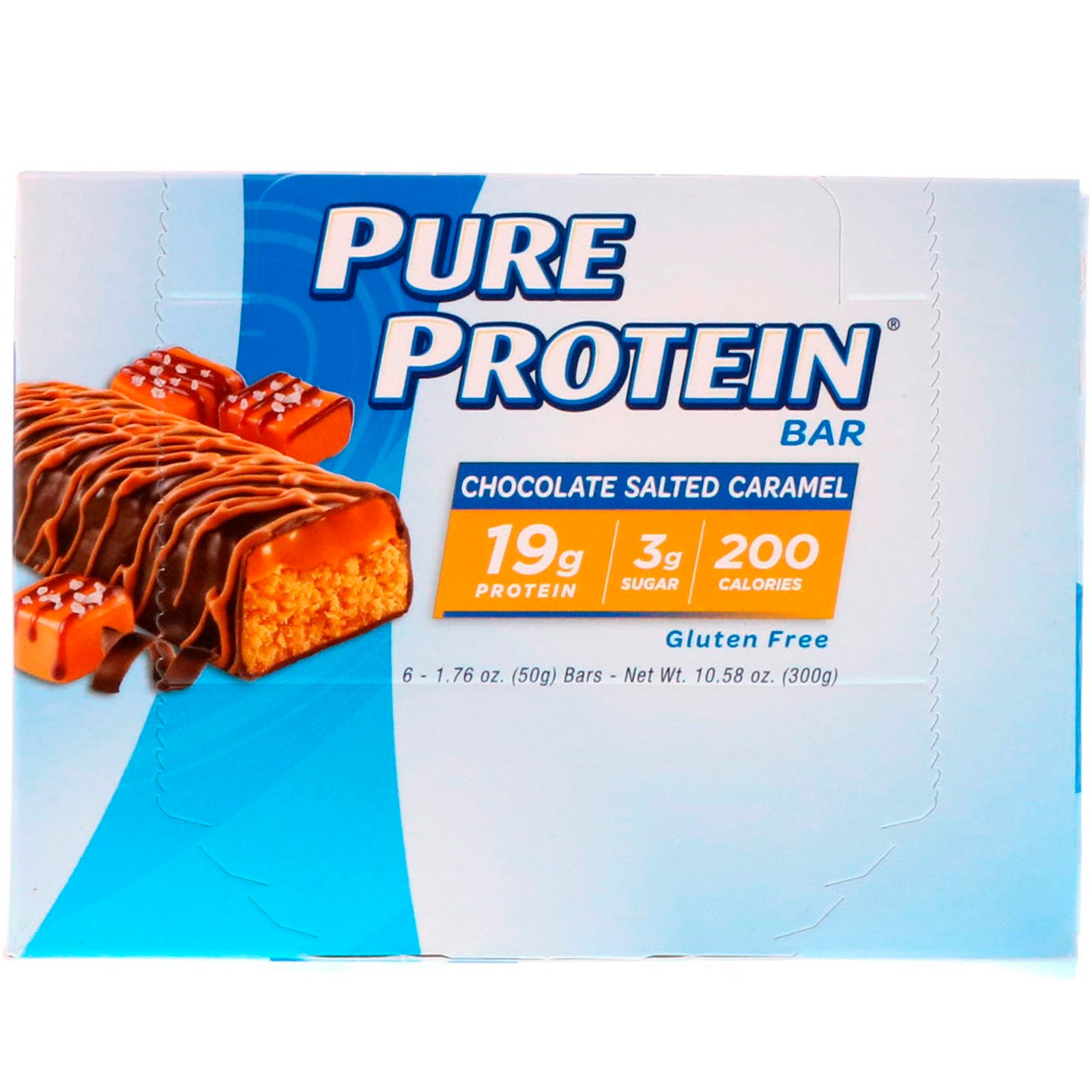 Pure Protein, Barra de Caramelo Salgado com Chocolate, 6 Barras, 50 g (1,76 oz) Cada - Imagem 2
