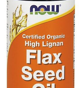 NOW Foods High Lignan Flax Seed Oil - 12 oz. - Organic, Non-GE