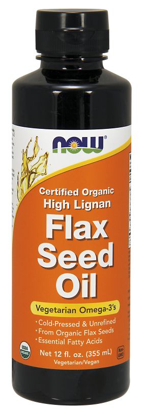 NOW Foods High Lignan Flax Seed Oil - 12 oz. - Organic, Non-GE - Imagem 2