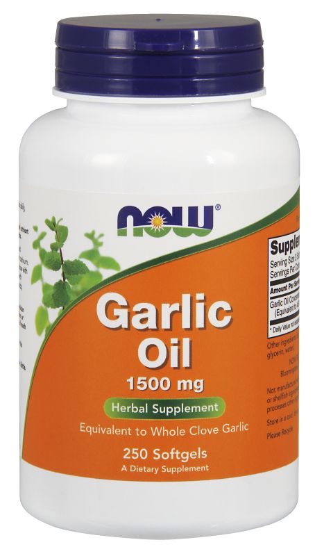 NOW Foods Garlic Oil 1500 mg - 250 Softgels