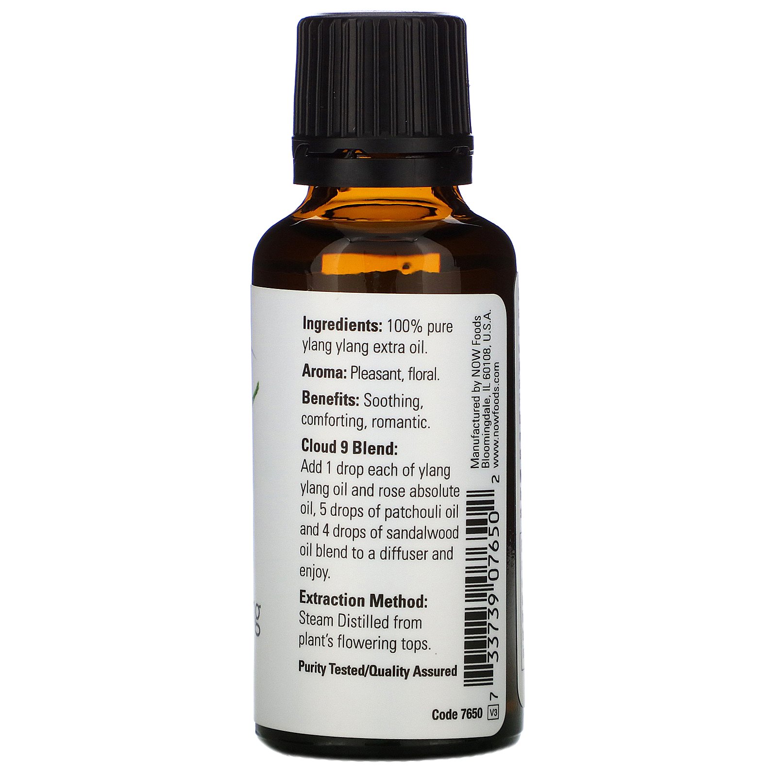 Now Foods, Óleos Essenciais, Ylang Ylang Extra, 30 ml (1 fl oz) - Imagem 2