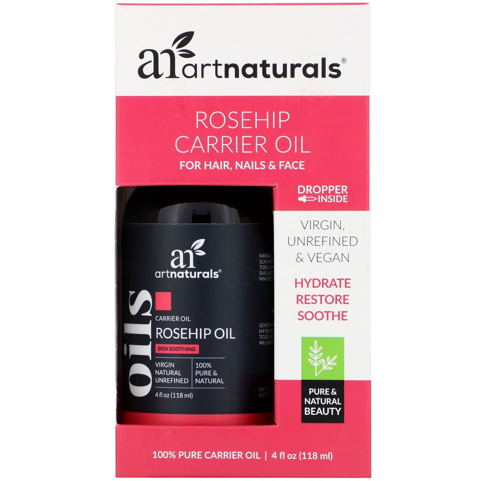 Artnaturals, Óleo Transportador, Rosa Mosqueta, 4 fl oz (118 ml)