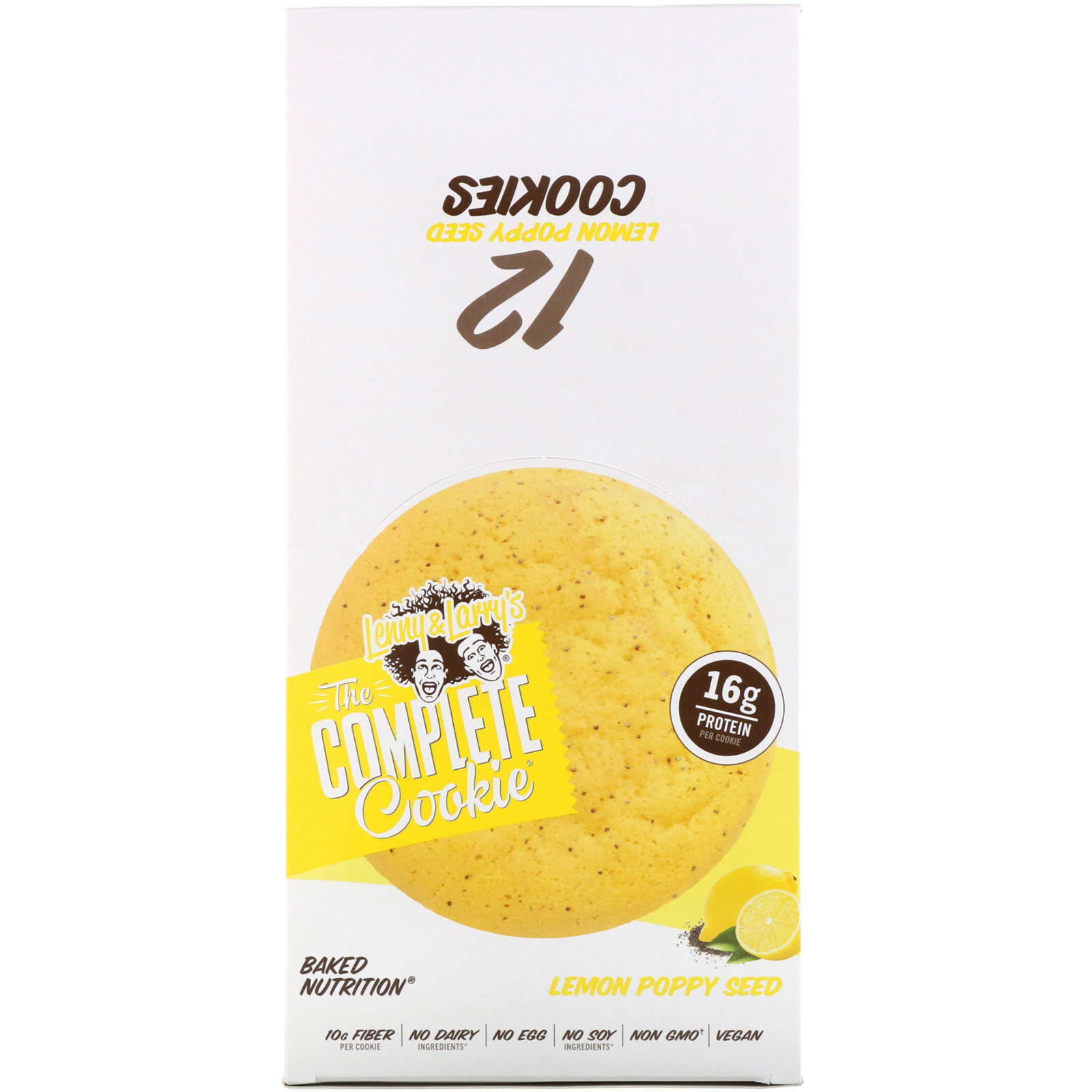 Lenny & Larry's, The COMPLETE Cookie, Lemon Poppy Seed, 12 Cookies, 4 oz (113 g) Each - Imagem 2