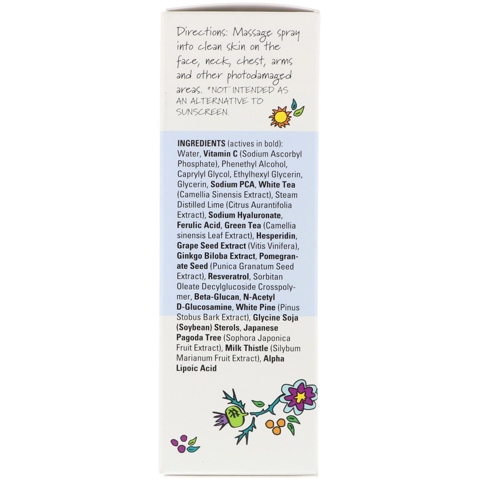 Mad Hippie Skin Care Products, Hydrating Nutrient Mist, 4 fl oz (118 ml) - Imagem 2