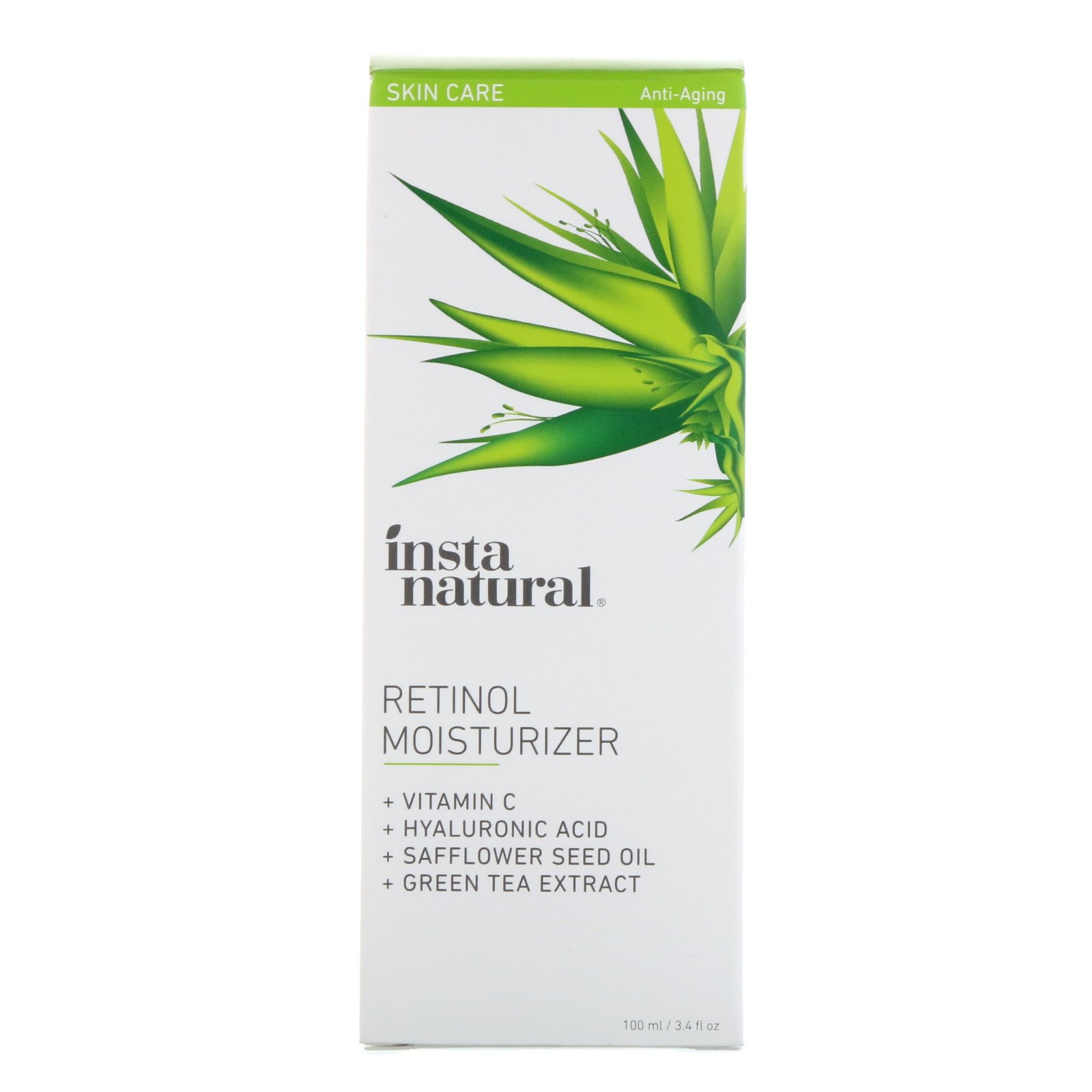 InstaNatural, Hidratante Retinol, Antienvelhecimento, 100 ml (3,4 fl oz)