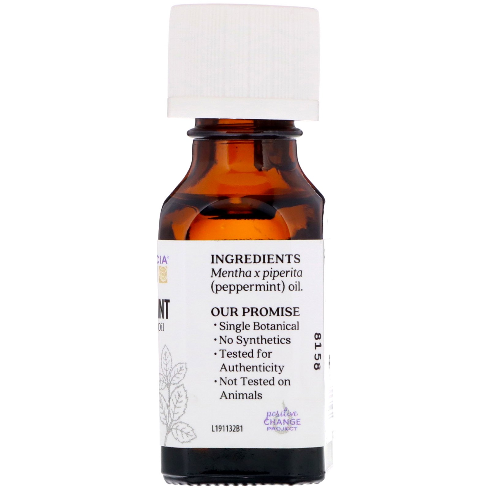 Aura Cacia, Pure Essential Oil, Peppermint, .5 fl oz (15 ml) - Imagem 2