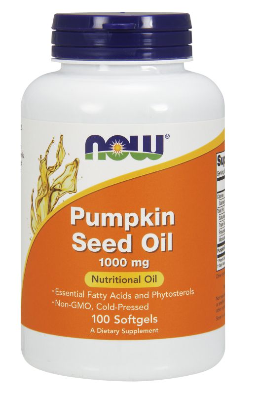 NOW Foods Pumpkin Seed Oil 1000 mg - 100 Softgels - Imagem 2