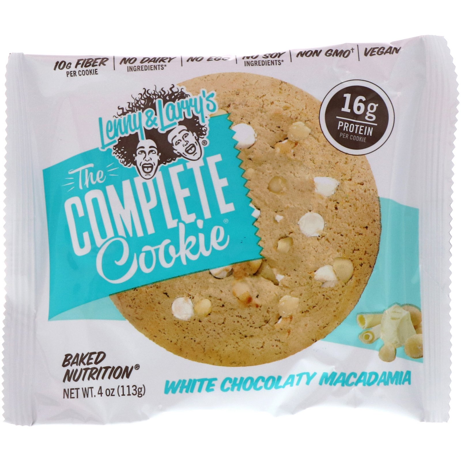 Lenny & Larry's, The COMPLETE Cookie, White Chocolaty Macadamia, 12 Cookies, 4 oz (113 g) Each - Imagem 4