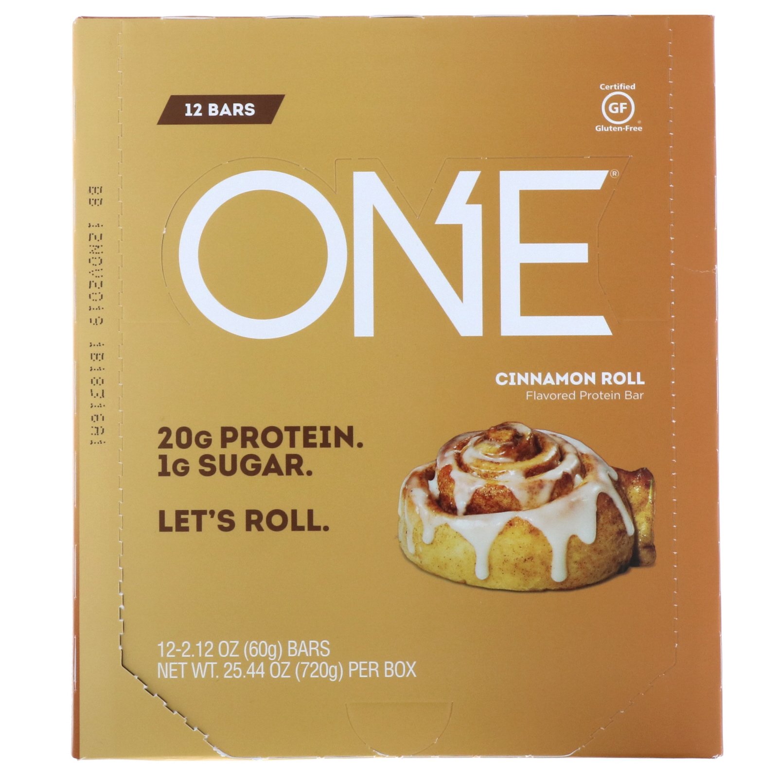 One Brands, ONE Bar, Cinnamon Roll, 12 Bars, 2.12 oz (60 g) Each - Imagem 2