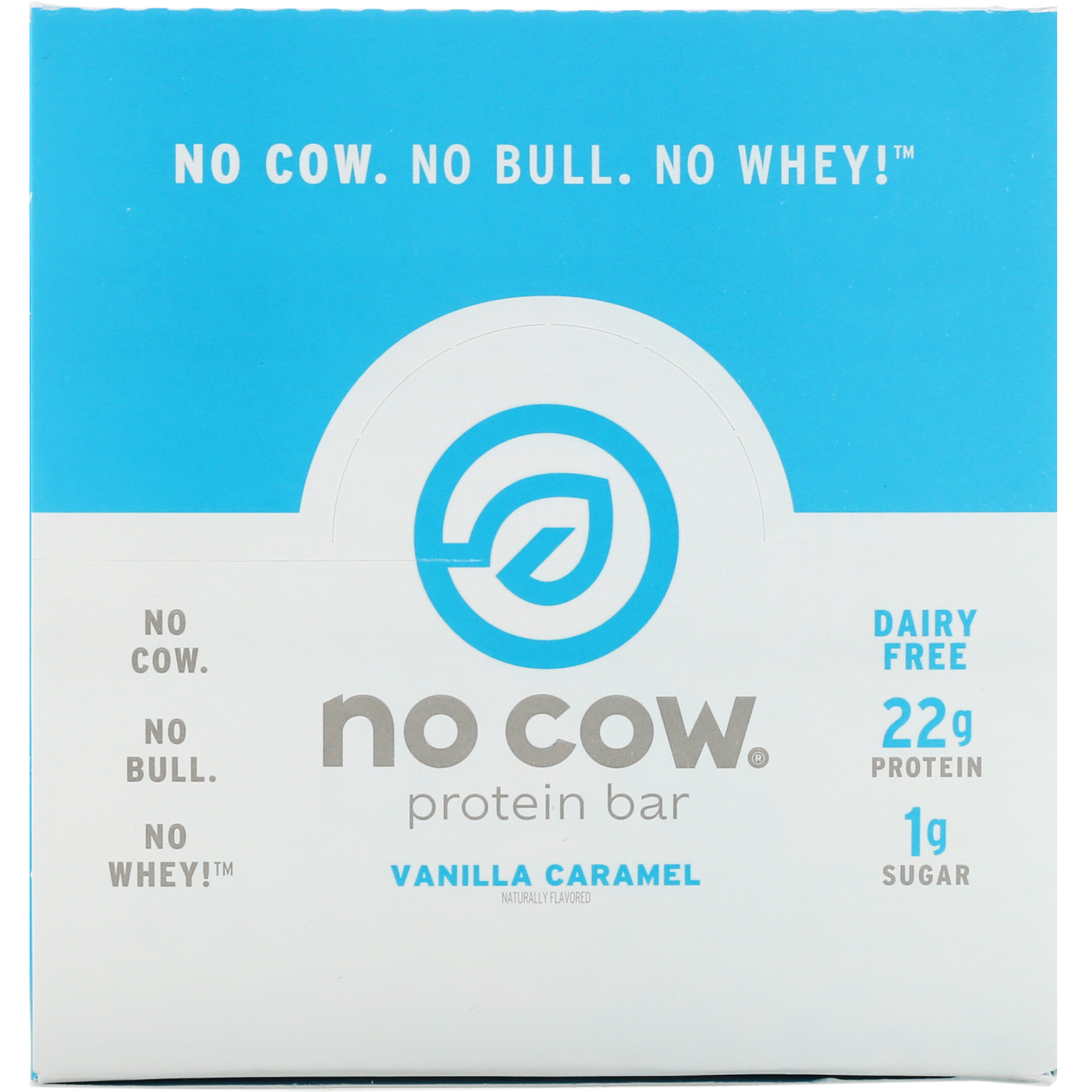 No Cow, Barra de Proteína, Caramelo de Baunilha, 12 Barras, 60 g (2,12 oz) Cada - Imagem 2