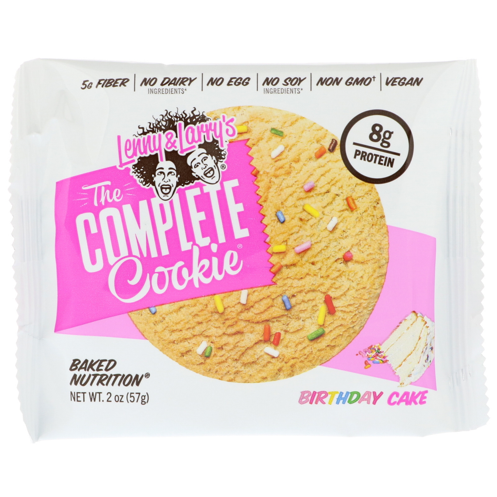 Lenny & Larry's, The COMPLETE Cookie, Birthday Cake, 12 Cookies, 2 oz (57 g) Each - Imagem 4