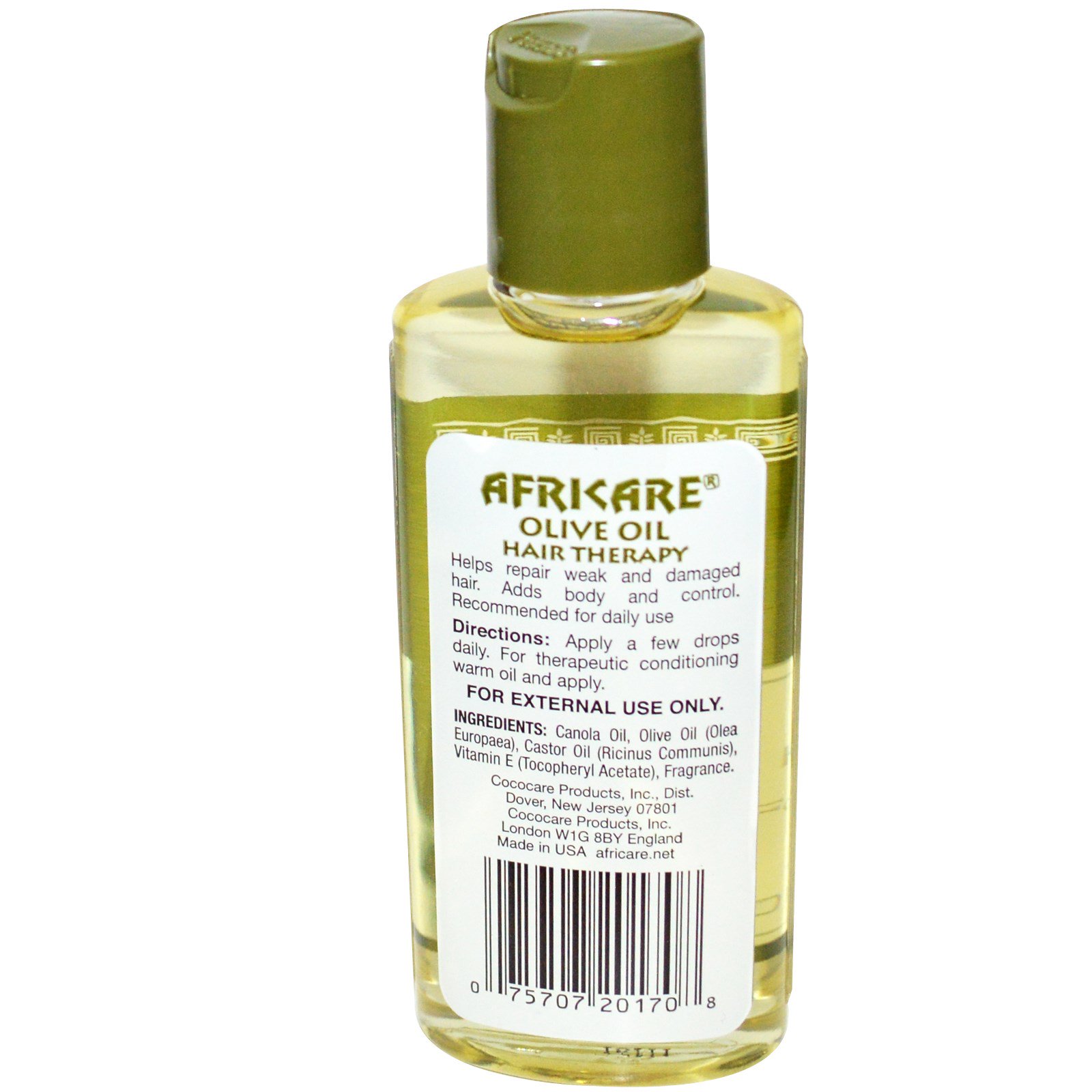 Cococare, AfriCuidado Pessoal, Terapia Capilar de Azeite de Oliva, 2 fl oz (60 ml) - Imagem 2