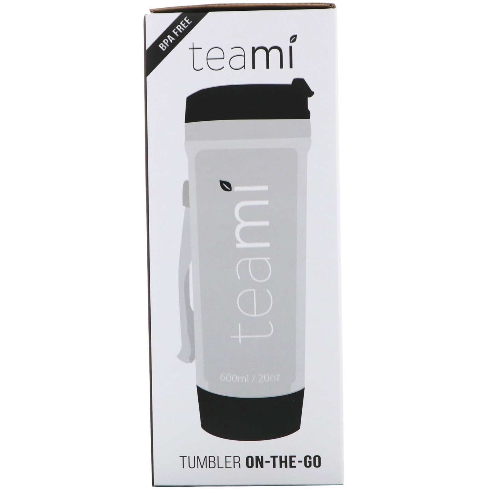Teami, Copo para Viagem, Preto, 20 oz (591 ml) - Imagem 3