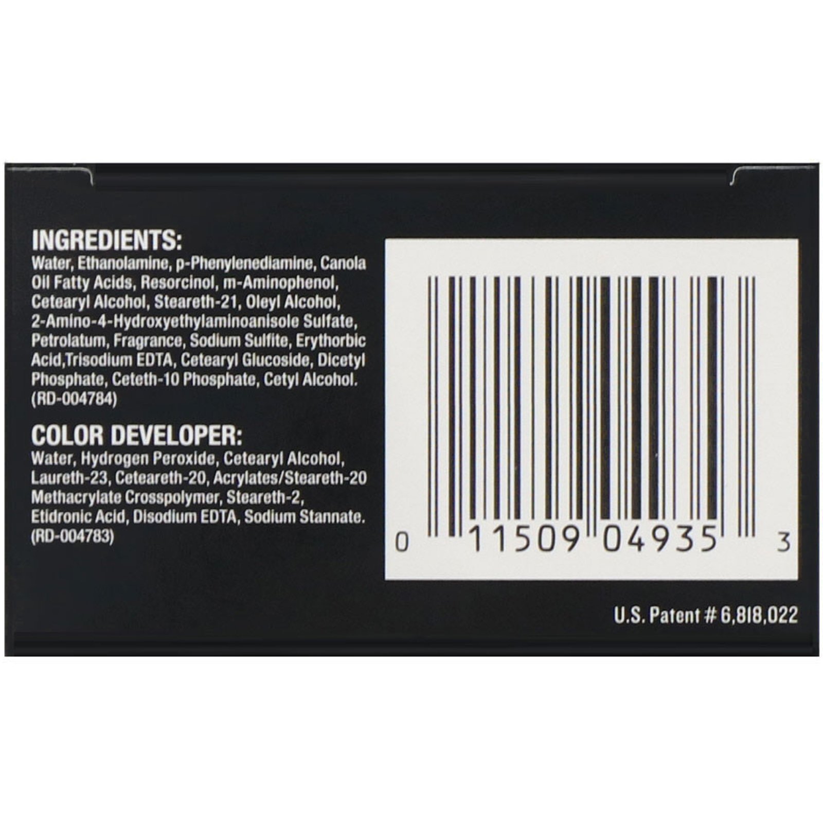 Just for Men, Tintura para cabelo masculino Fórmula original, Real Black H-55, Kit com uma aplicação - Imagem 3