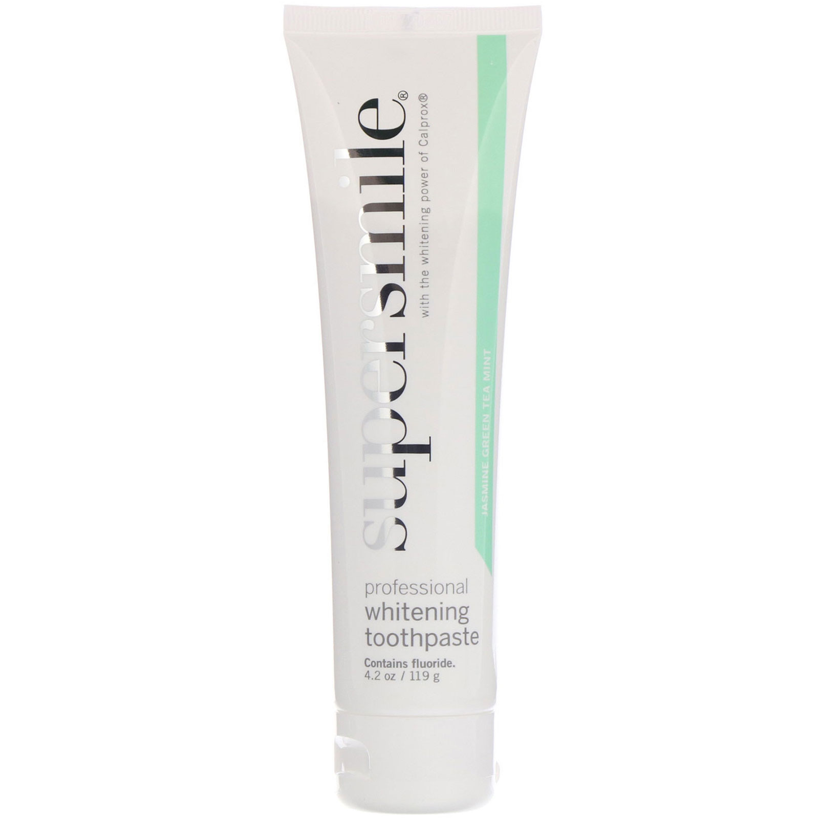 Supersmile, Creme dental clareador profissional, Jasmim, chá verde e menta, 119 g - Imagem 3