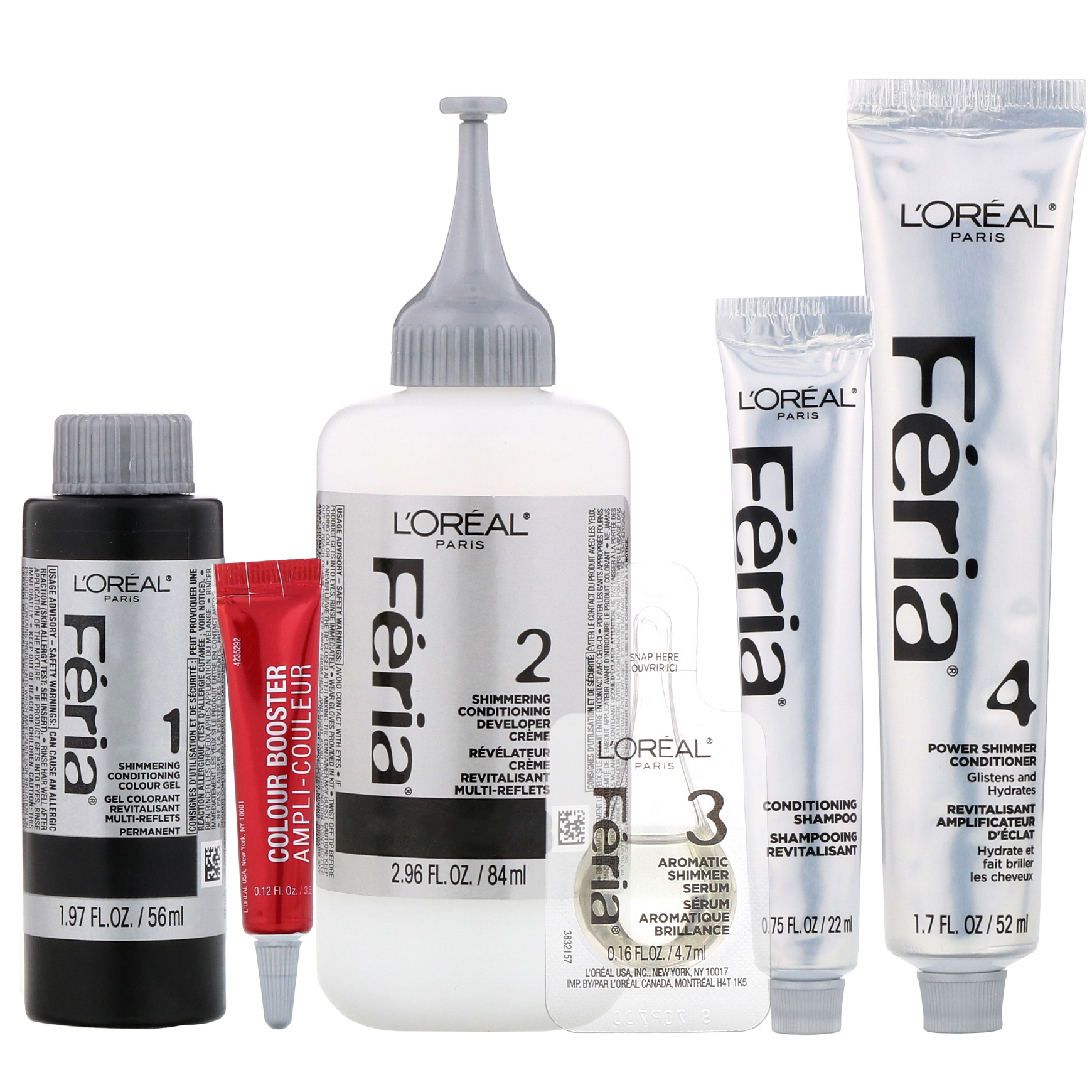 L'Oreal, Féria, Power Red, Deep Burgundy R37, 1 Aplicação - Imagem 3