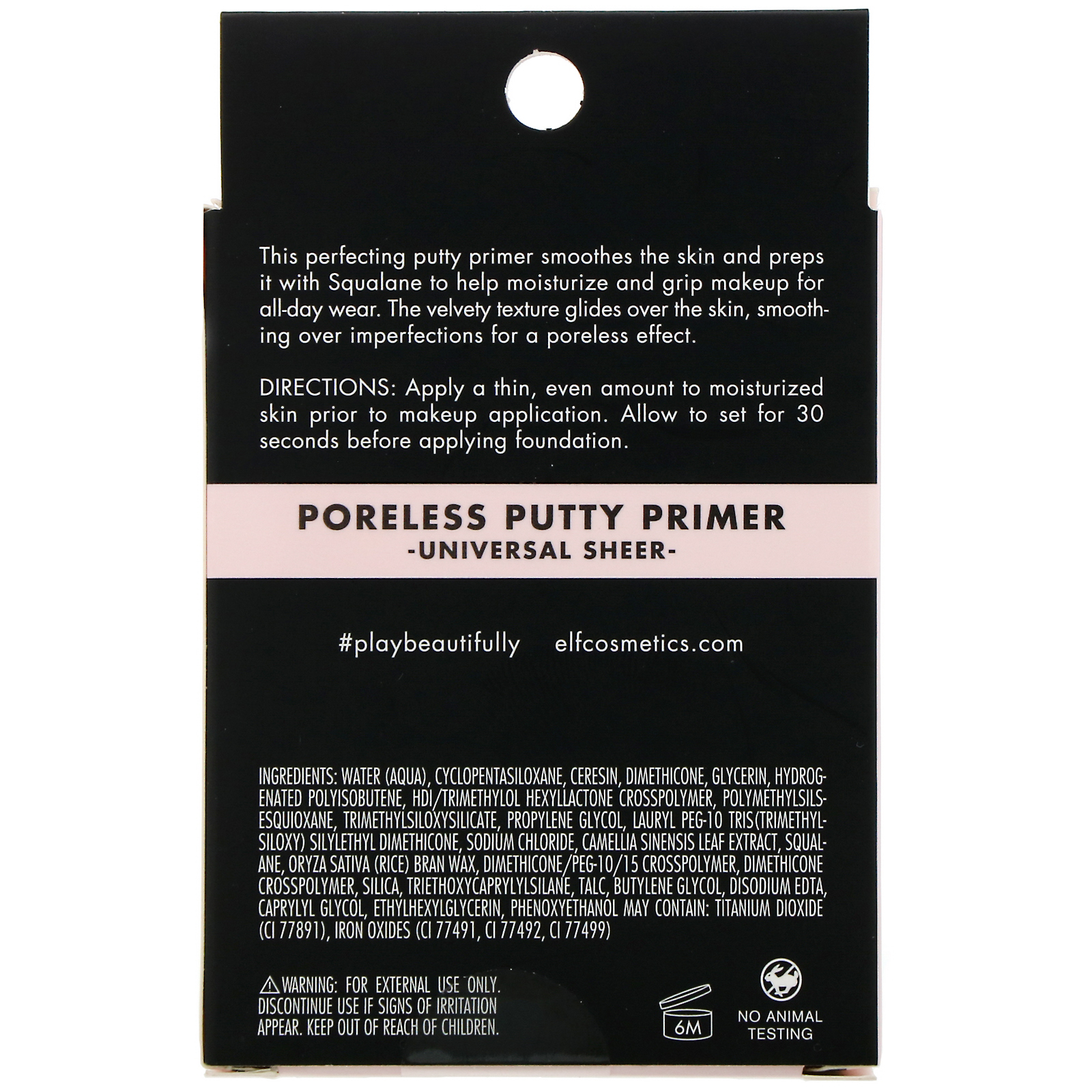 E.L.F., Massa Primer Poreless, Translúcido Universal, 21 g (0,74 oz) - Imagem 4