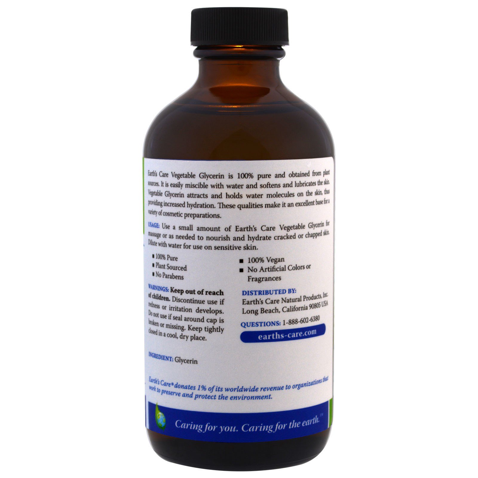 Earth's Care, Glicerina Vegetal, 8 Fl oz (236 ml) - Imagem 2