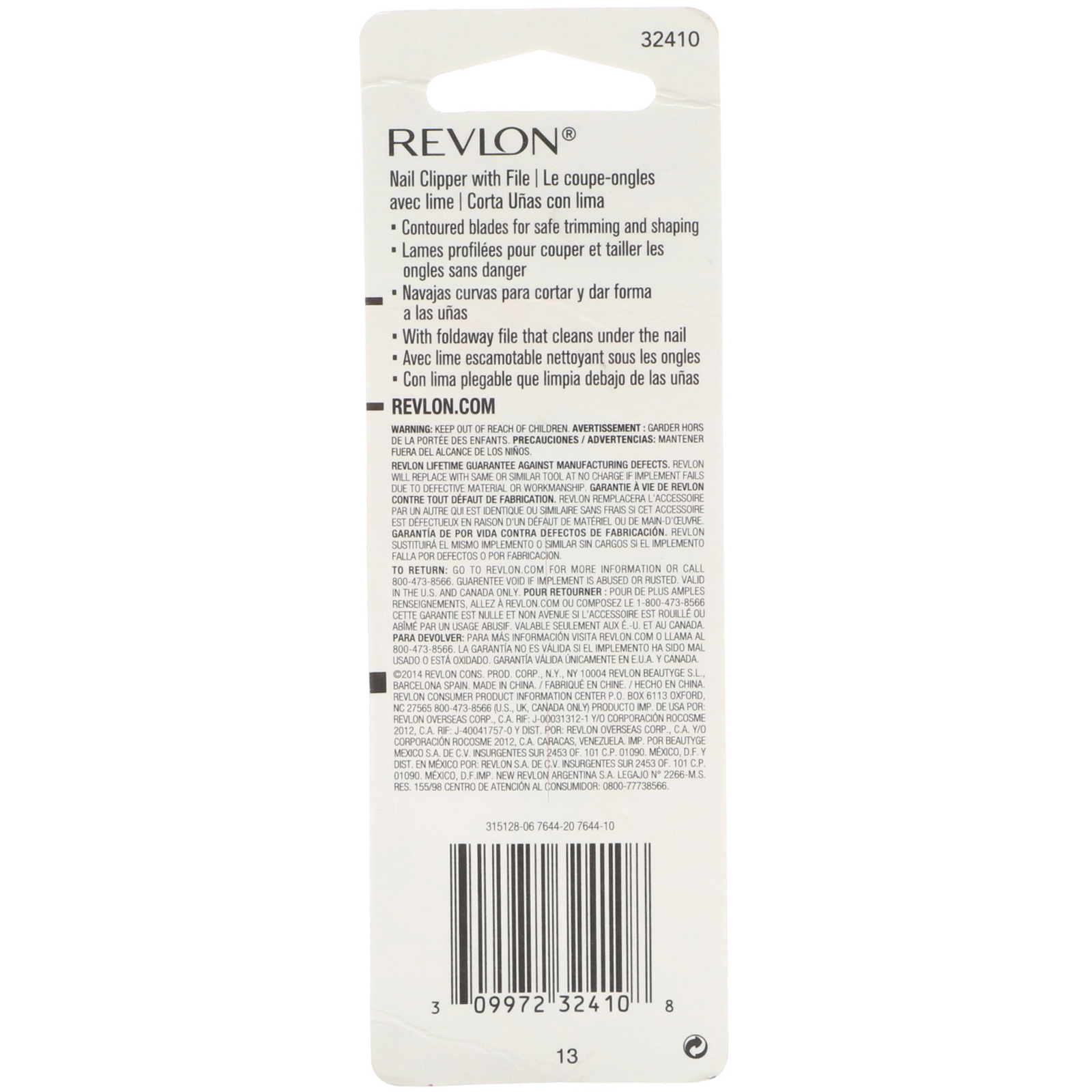 Revlon, Cortador de unhas, 1 contagem - Imagem 3