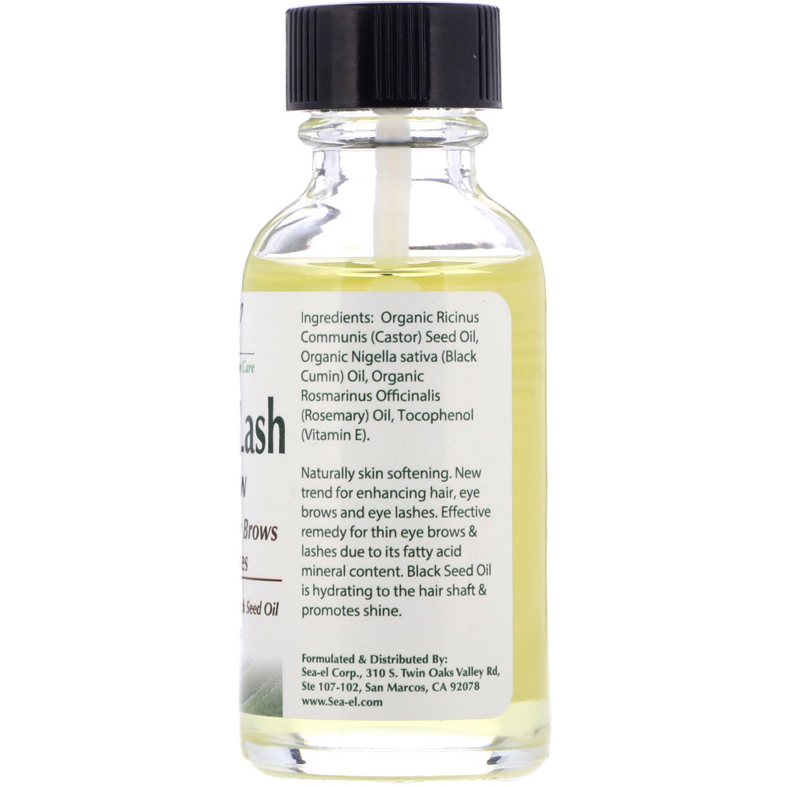 Sea el, Óleo de Rícino para Cílios e Sombrancelhas, 1 oz (30 ml) - Imagem 2
