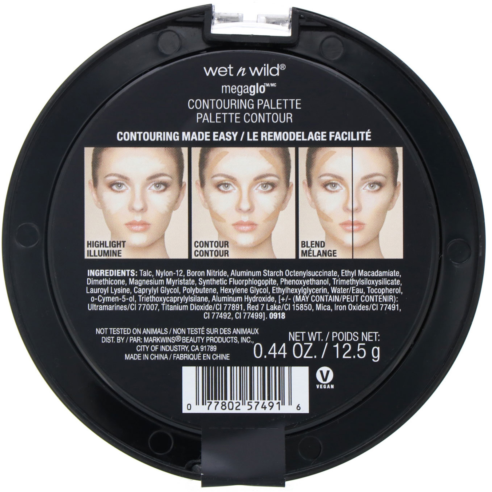 Wet n Wild, Paleta de contorno MegaGlo, Dulce De Leche, 12,5 g (0,44 oz) - Imagem 3