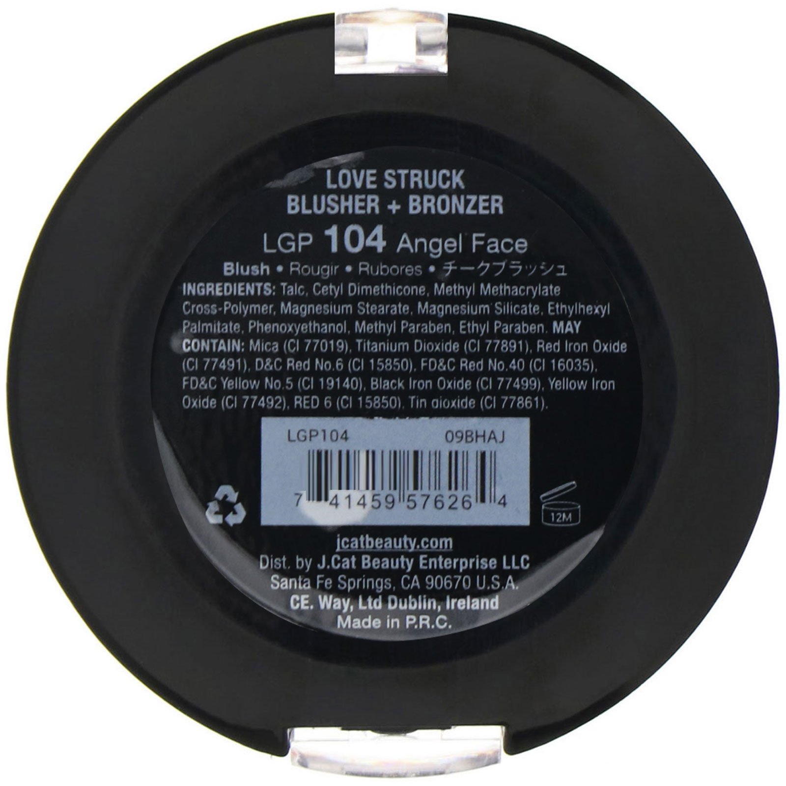 J.Cat Beauty, Love Struck, blush + bronzeador, LGP 104 Rosto de anjo, 7,5 g - Imagem 3