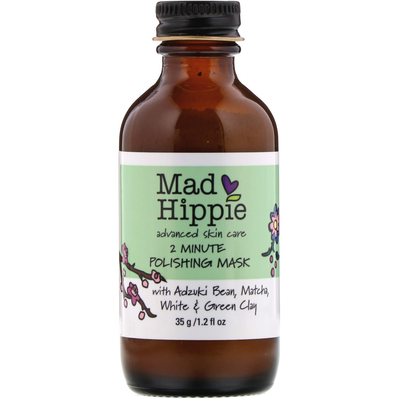 Mad Hippie Skin Care Products, Máscara Polidora de 2 Minutos, 1,2 oz (35 g) - Imagem 3
