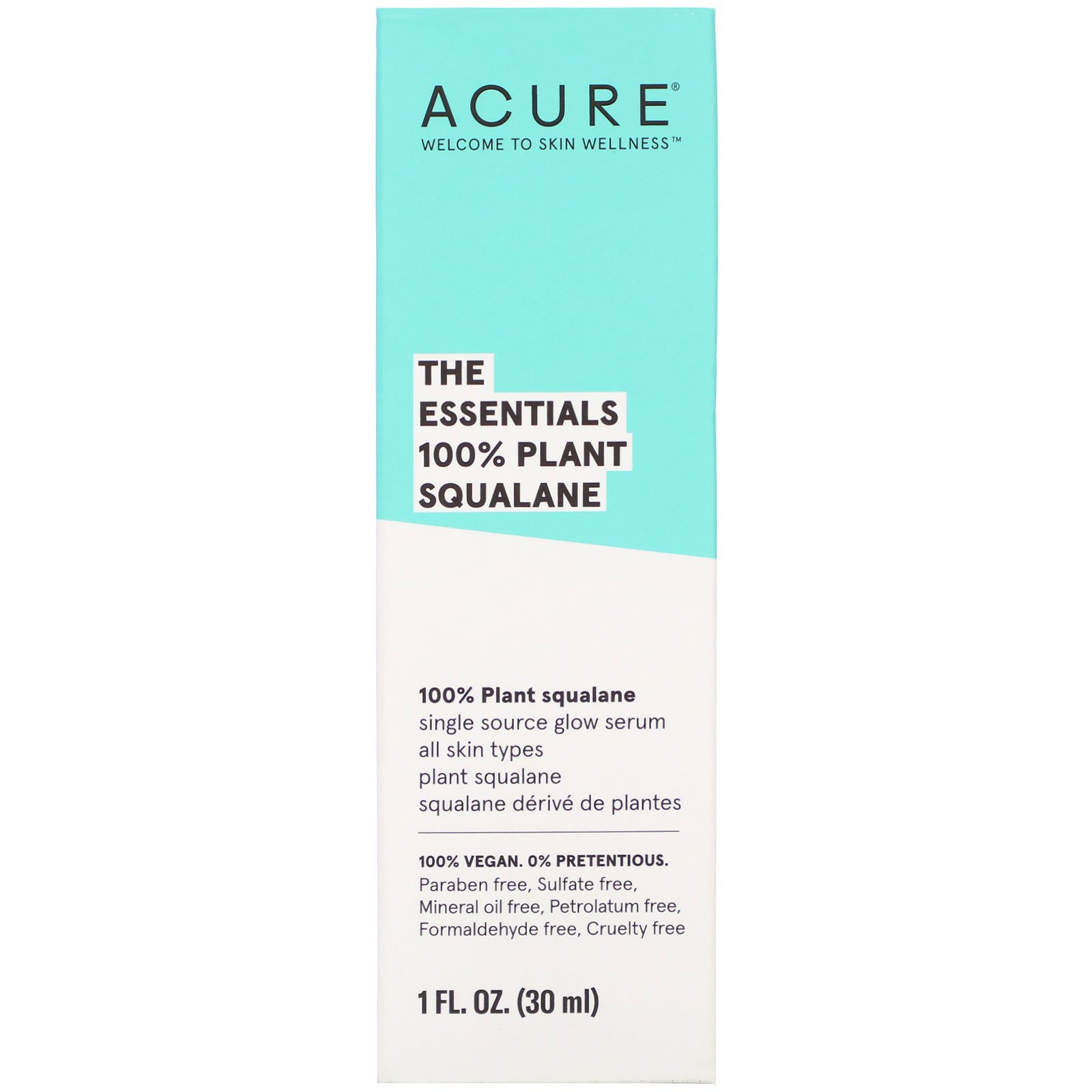 Acure, The Essentials 100% Plant Squalane, 1 fl oz (30 ml) - Imagem 2
