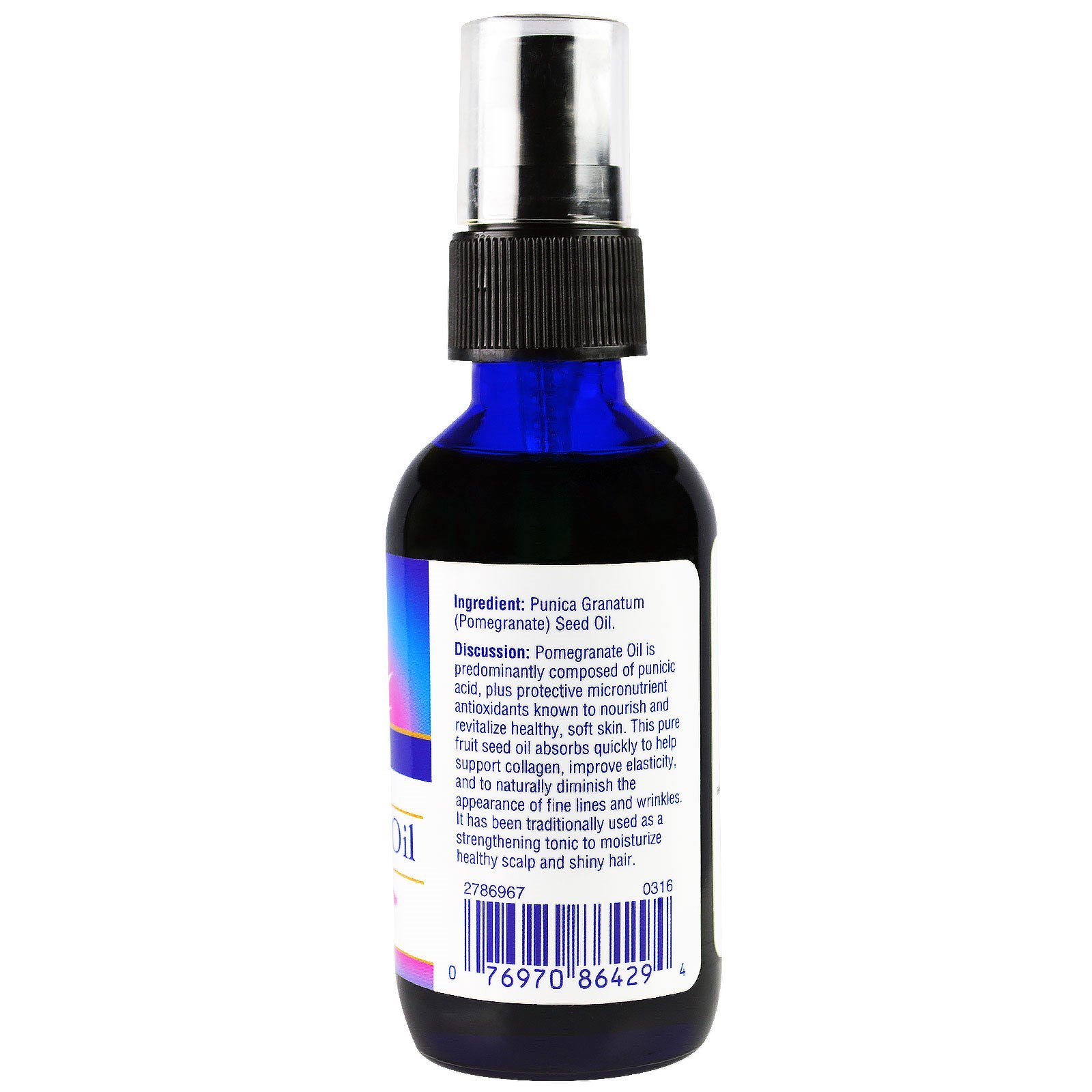 Heritage Store, Óleo de Romã, Natural, Extraído a Frio, 60ml - Imagem 2
