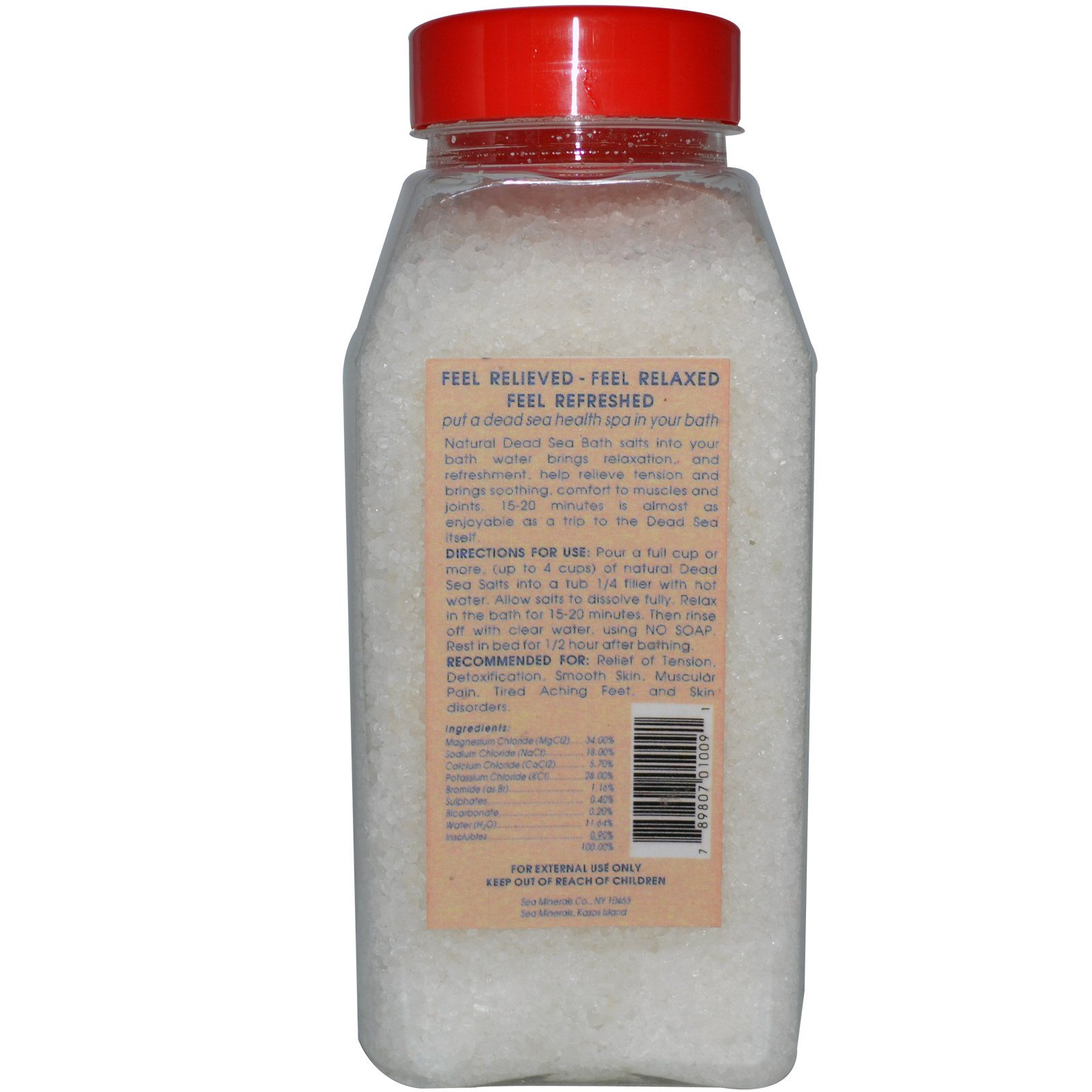 Sea Minerals, Sal de Banho Mineral, 906 g (2 lbs) - Imagem 2