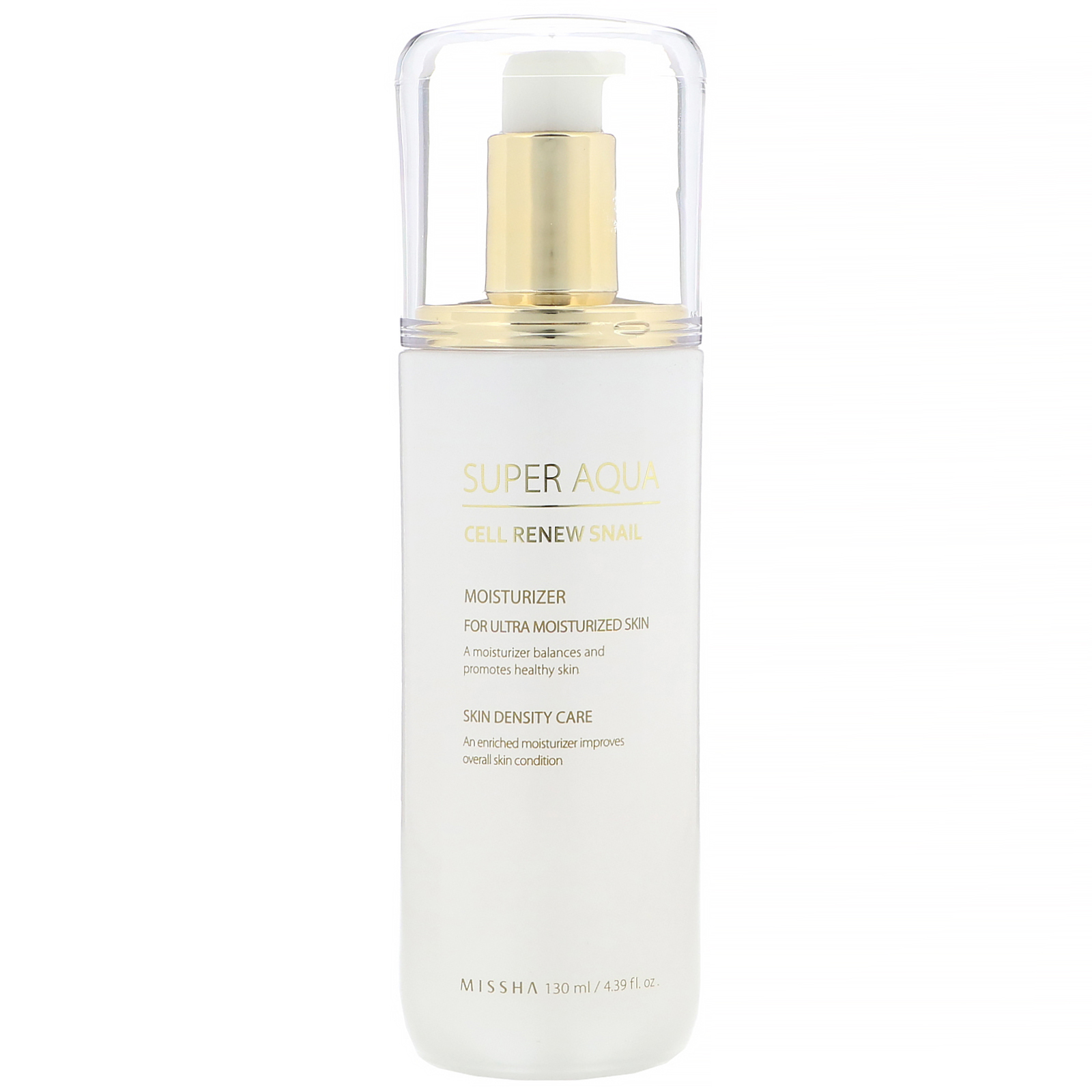 Missha, Super Aqua, Cell Renew Snail, Hidratante, 130 ml (4,39 fl oz)