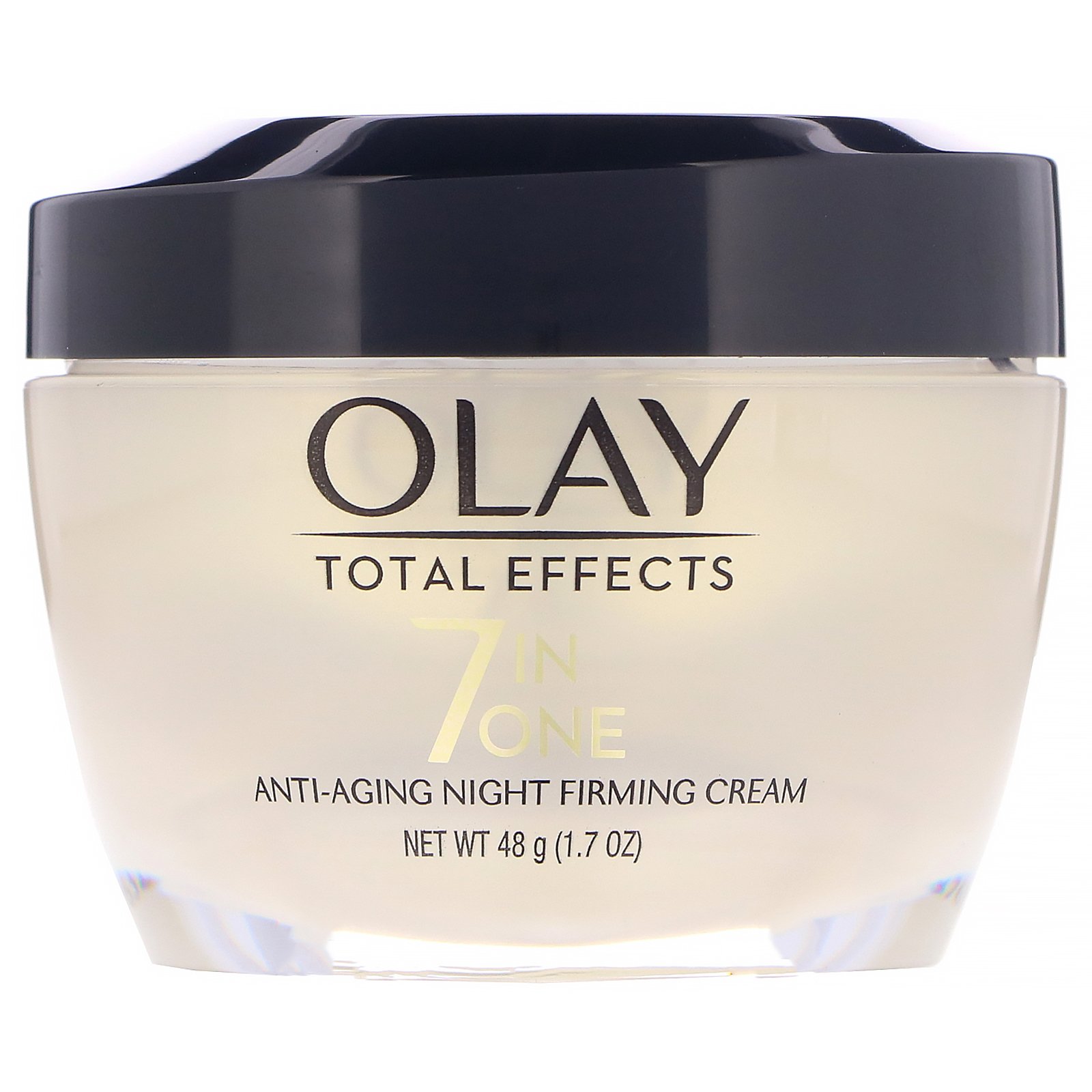 Olay, Total Effects, Creme Noturno Firmador Antienvelhecimento 7 em 1, 48 g (1,7 oz)