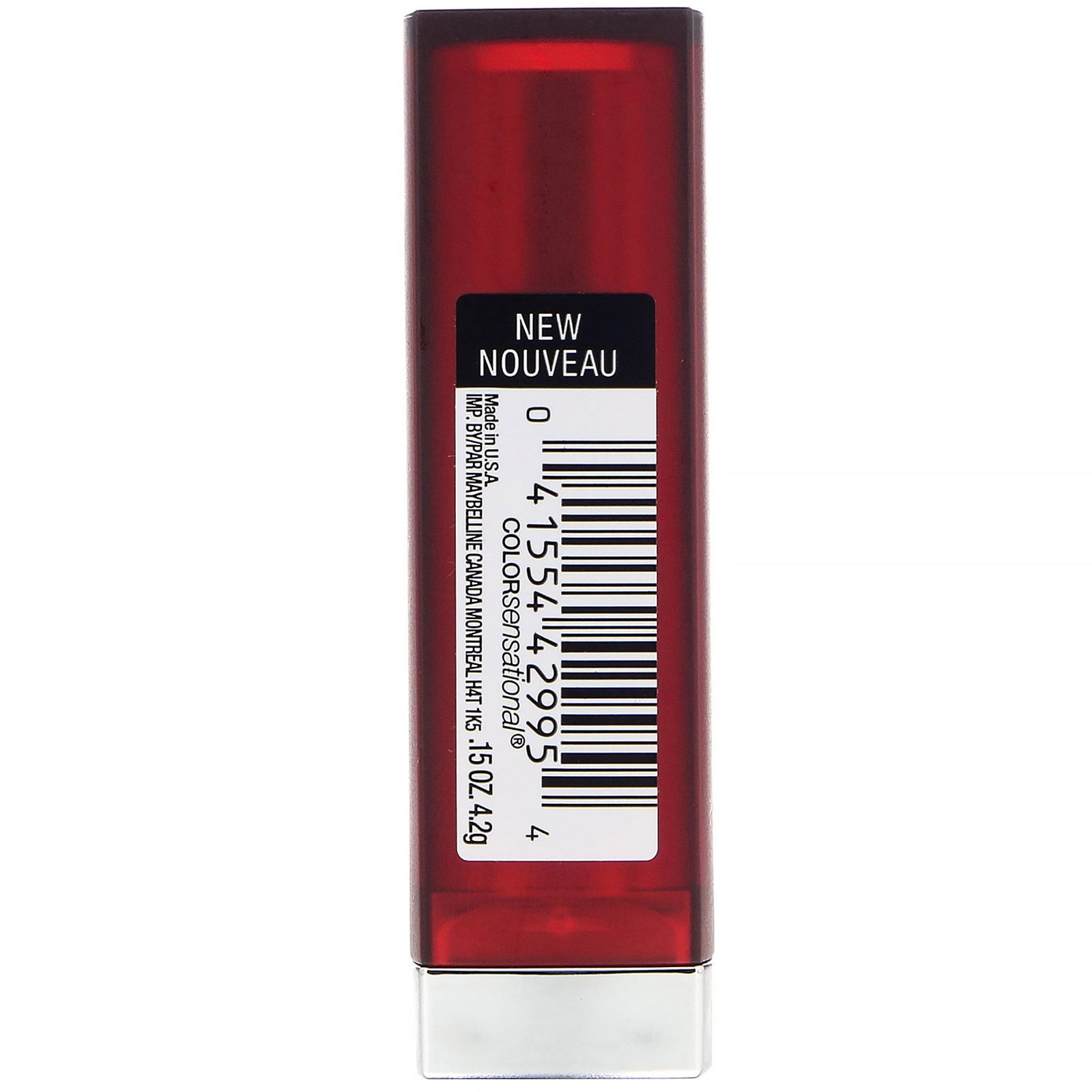 Maybelline, Color Sensational, batom cremoso matte, Siren in Scarlet 690, 4,2 g - Imagem 2