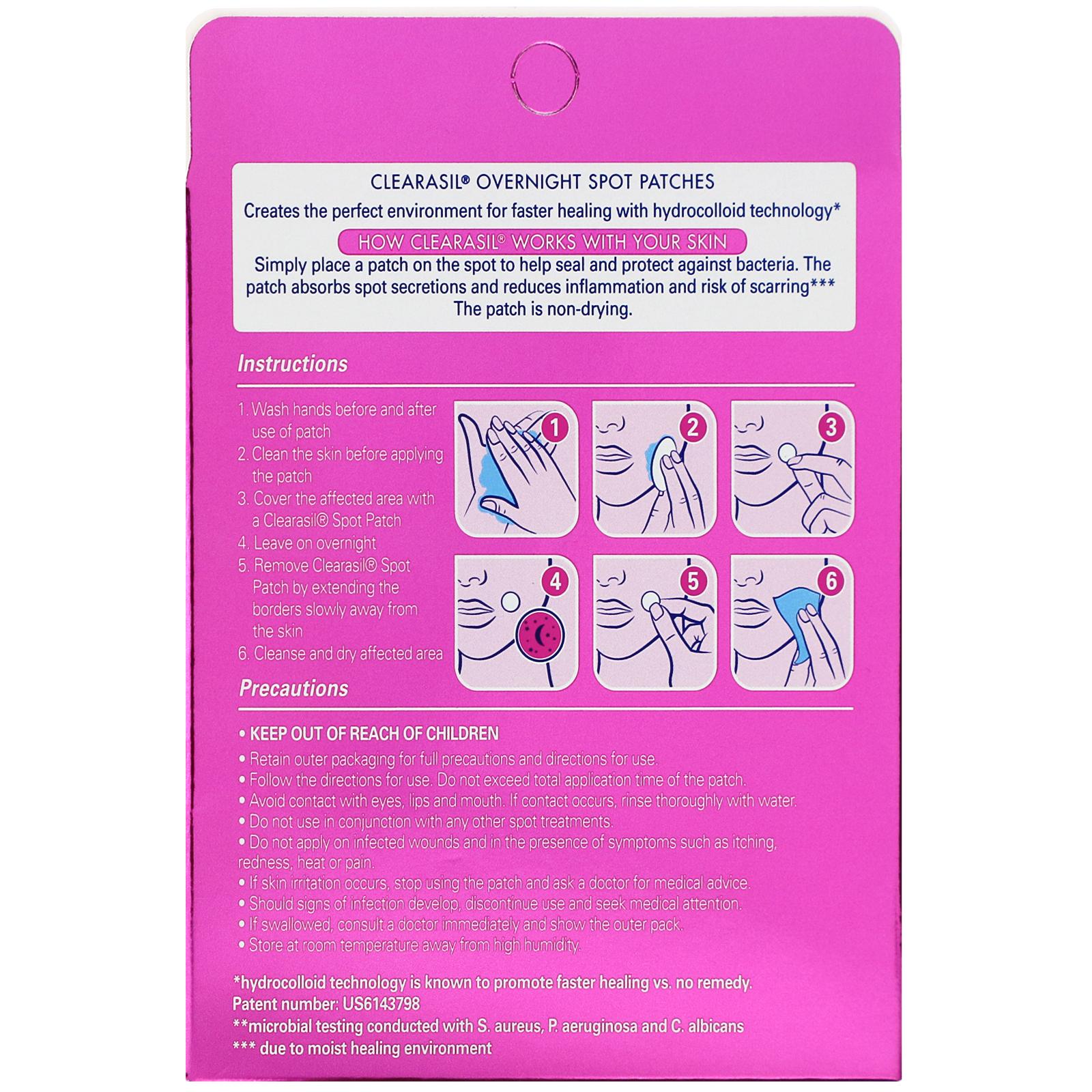 Clearasil, Overnight Spot Patches, 18 Patches - Imagem 2