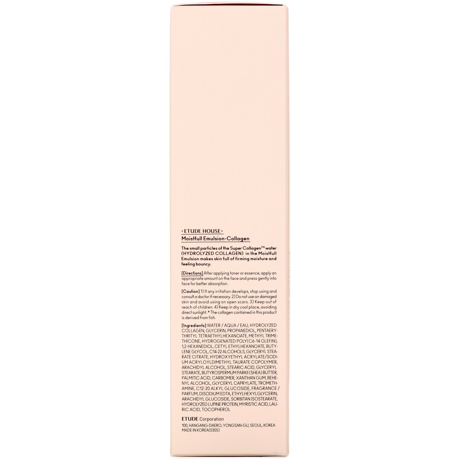 Etude House, Moistfull Collagen, Emulsion, 6.08 fl oz (180 ml) - Imagem 3