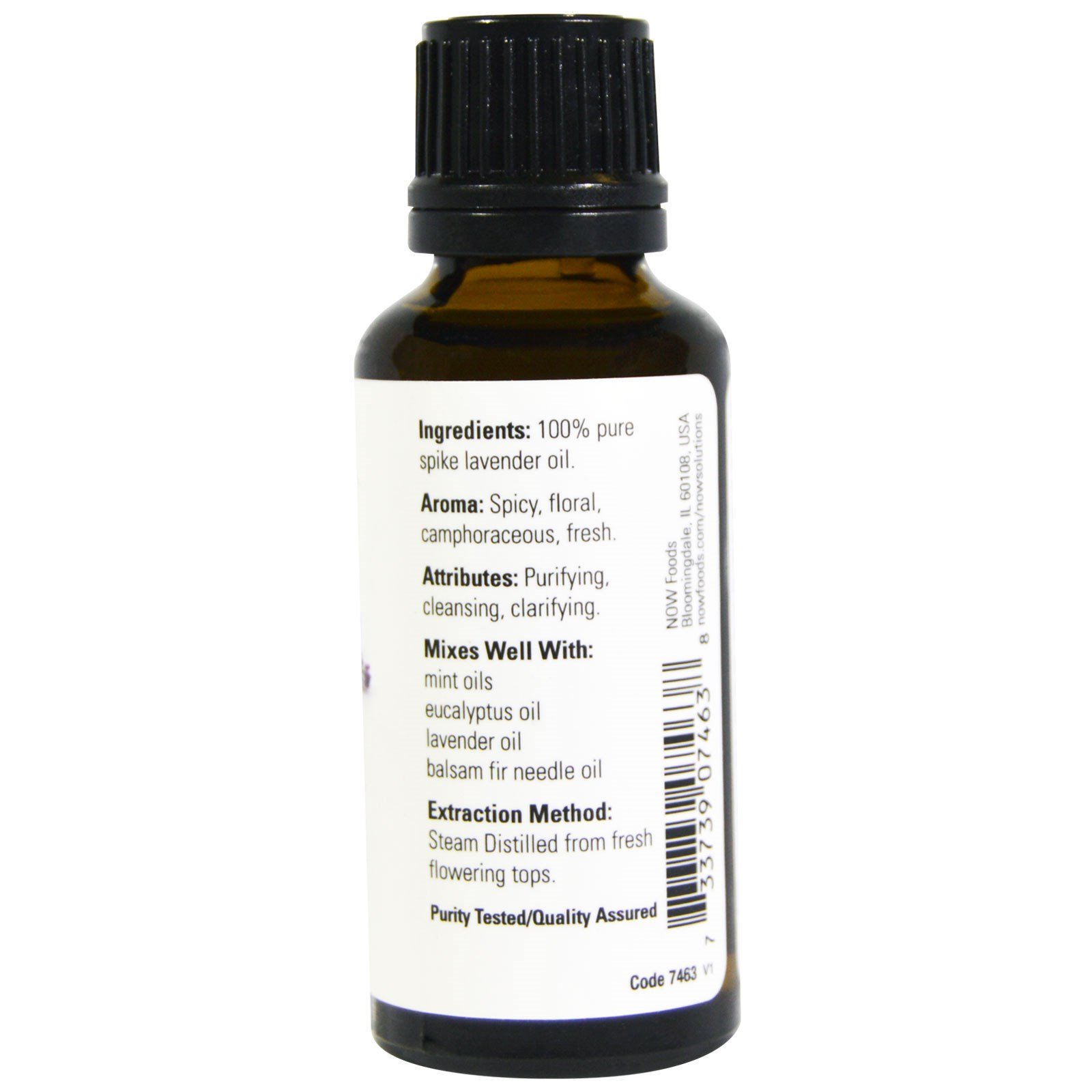 Now Foods, Óleos Essenciais, Spike Lavender, 30 ml (1 fl oz) - Imagem 2