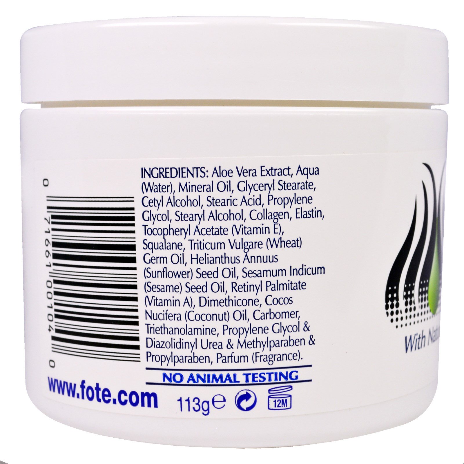 Fruit of the Earth, Aloe Vera, Creme De Cuidado Da Pele, 113g - Imagem 2