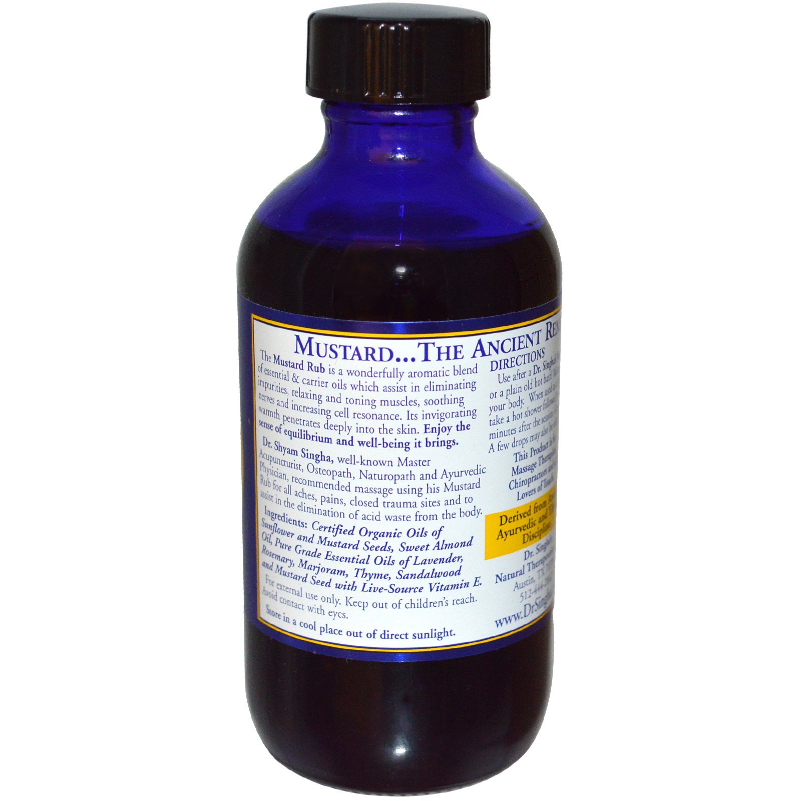 Dr. Singha's, Massageador de Mostarda, 118,4 ml (4 fl oz) - Imagem 2