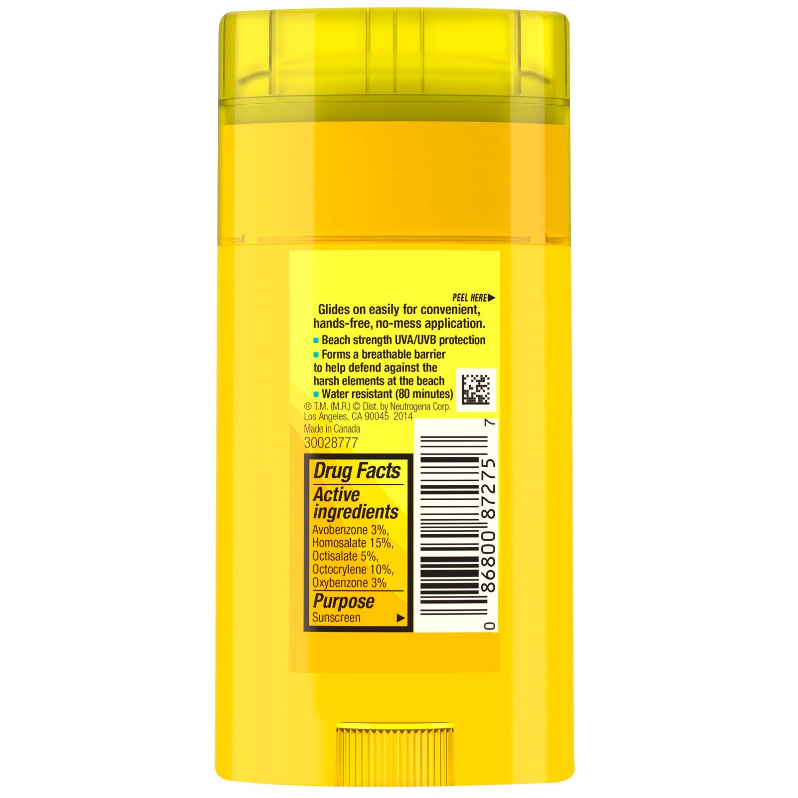 Neutrogena, Defesa para praia, bastão de protetor solar, FPS 50+, 1,5 onças (42 g) - Imagem 2