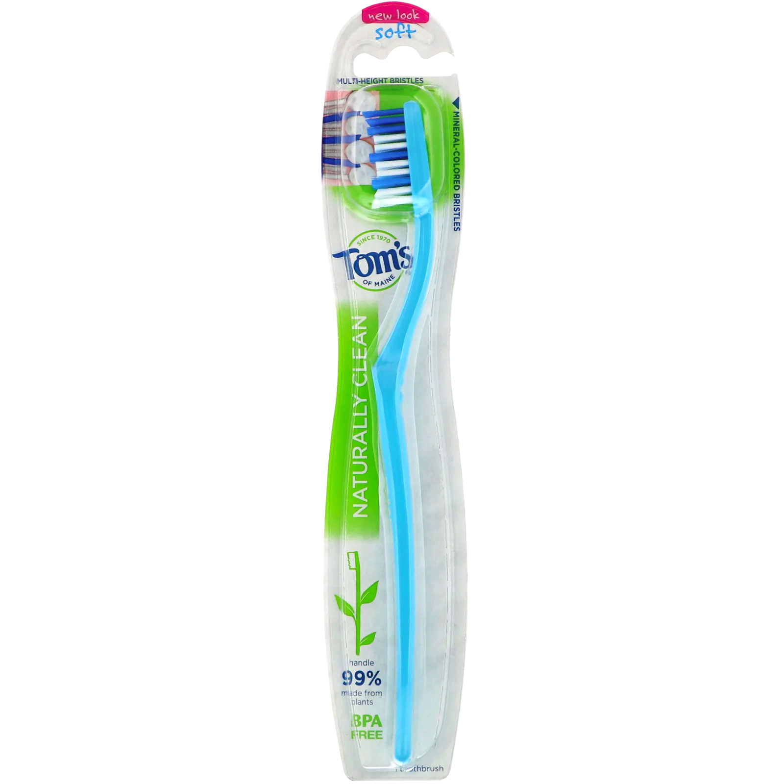 Tom's of Maine, Naturally Clean Toothbrush, Soft, 1 Toothbrush